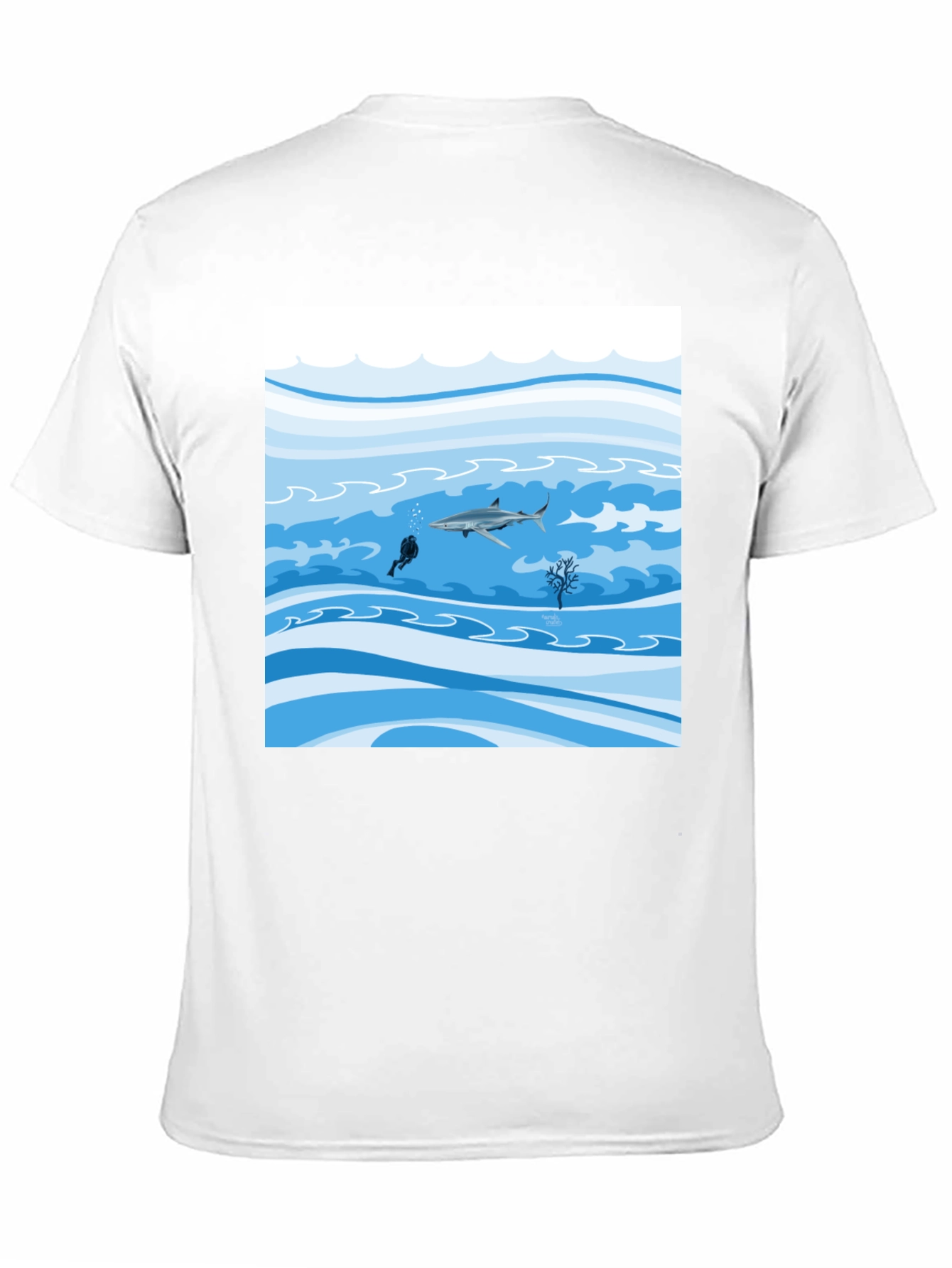 Black Shark Diver Graphic Tee
