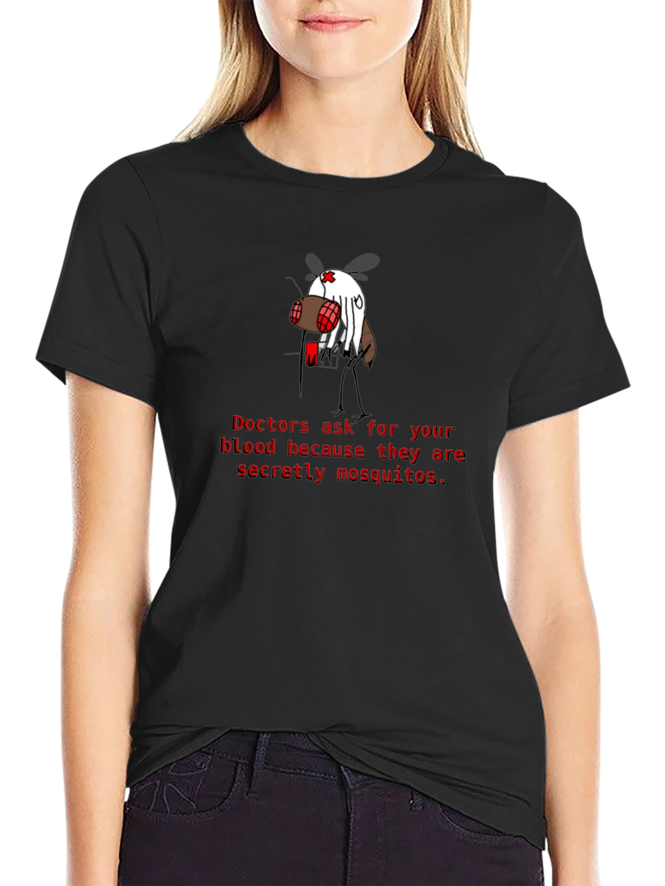 Funny Doctors Mosquitoes Graphic T-Shirt