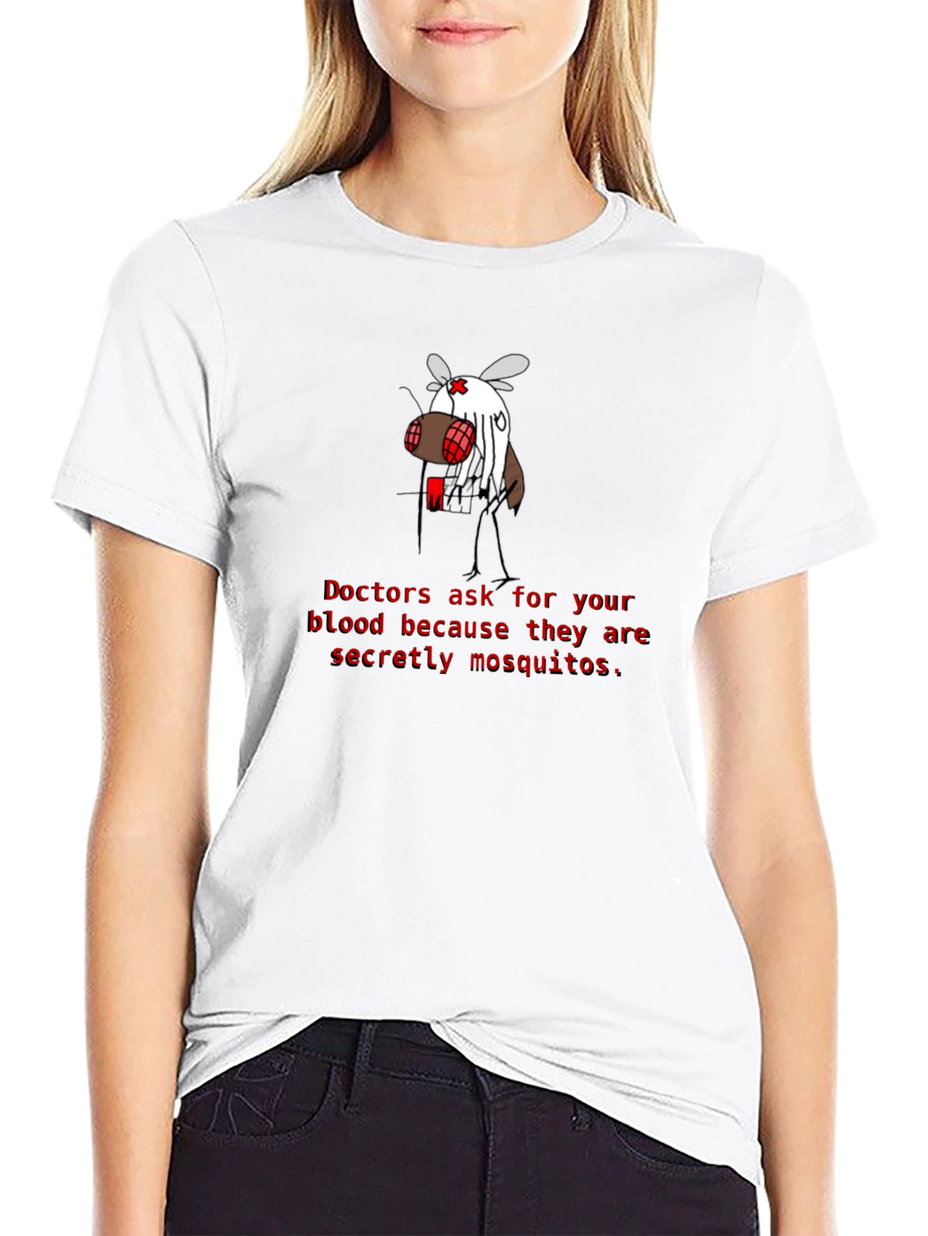 Funny Doctors Mosquitoes Graphic T-Shirt