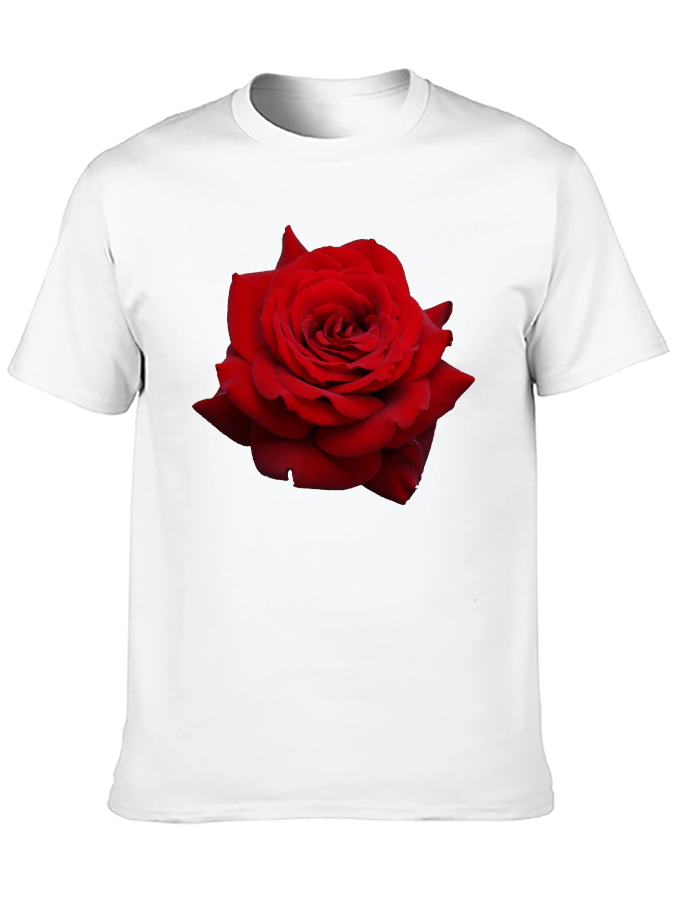 Red Rose Graphic T-Shirt - Floral Statement Tee