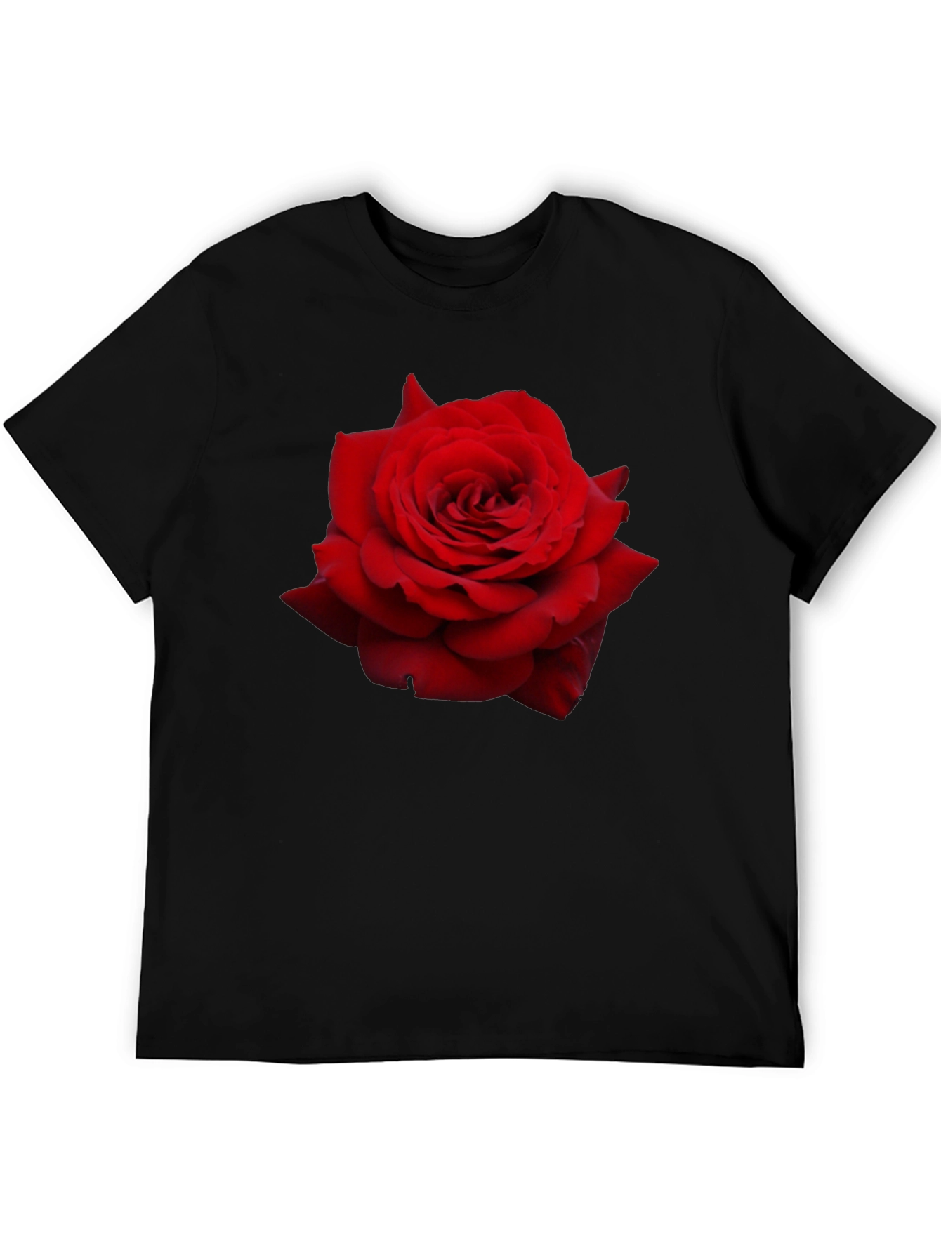 Red Rose Graphic T-Shirt - Floral Statement Tee