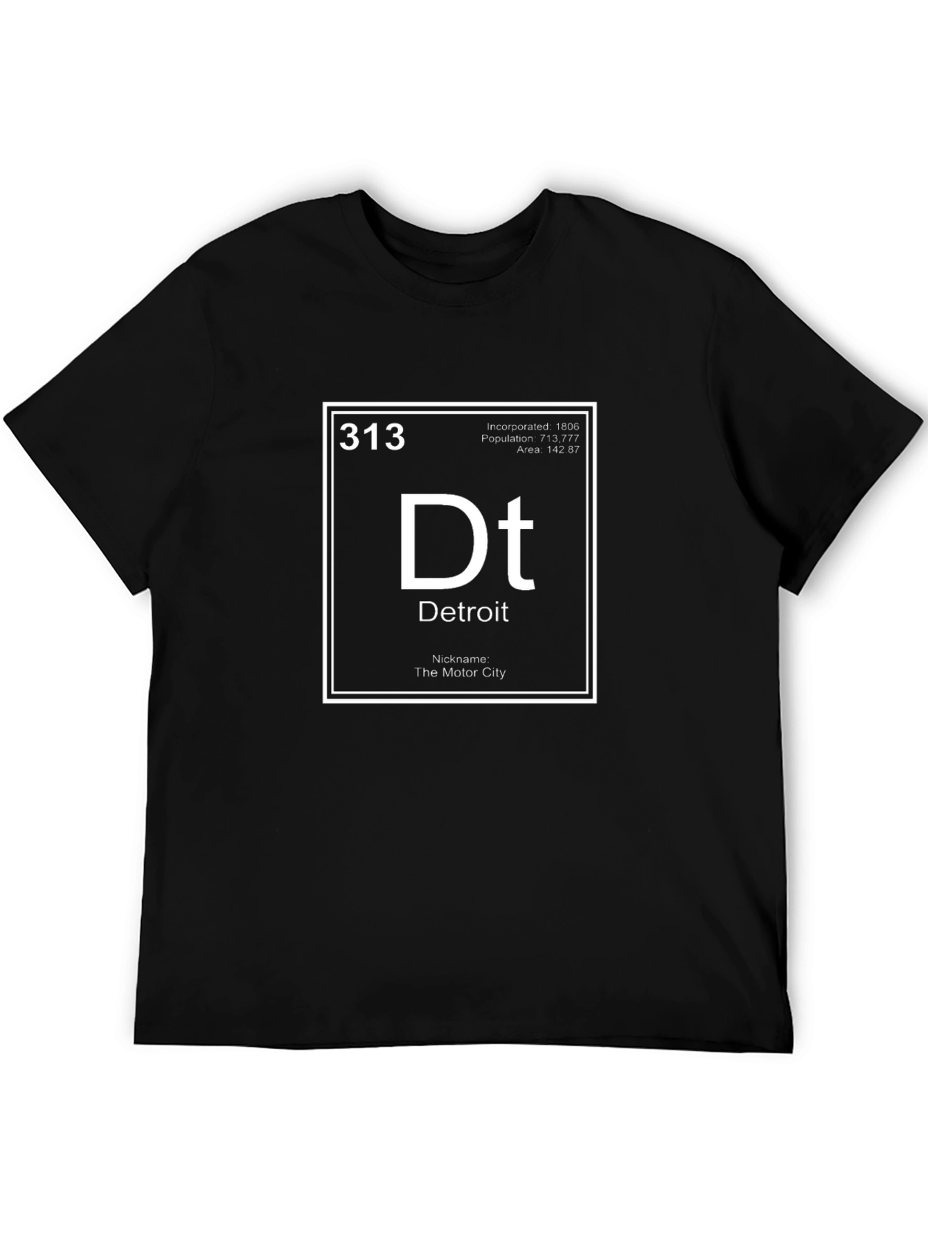 Detroit Periodic Table T-Shirt
