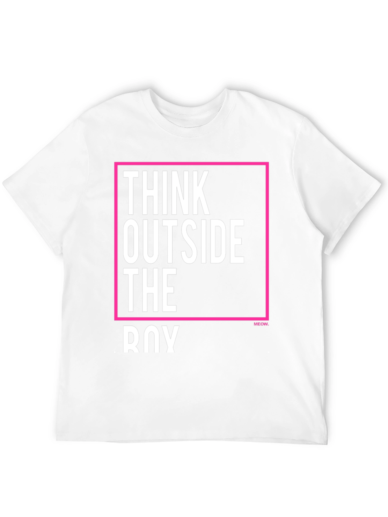 Think Outside the Boy Slogan Graphic Tee