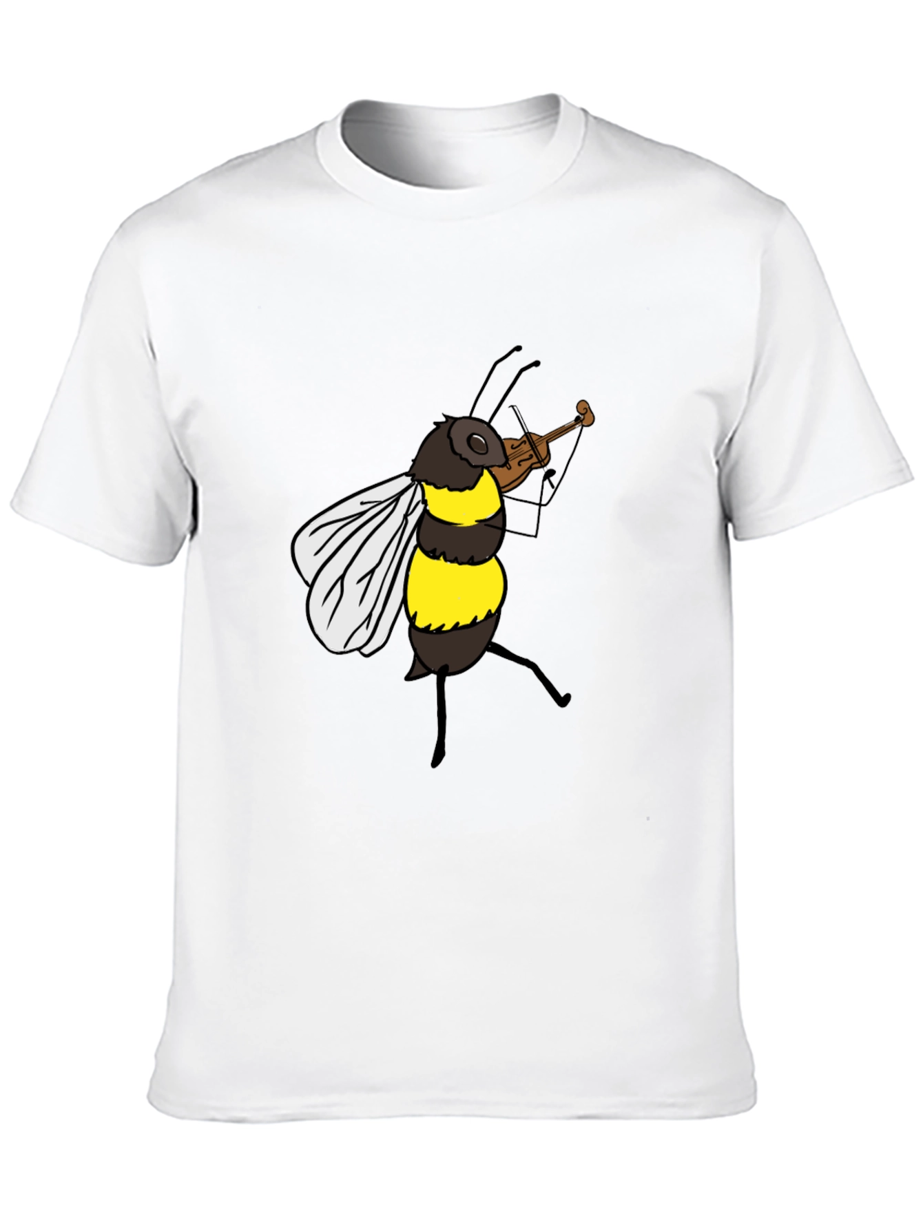 Bee Playing Violin Graphic Tee