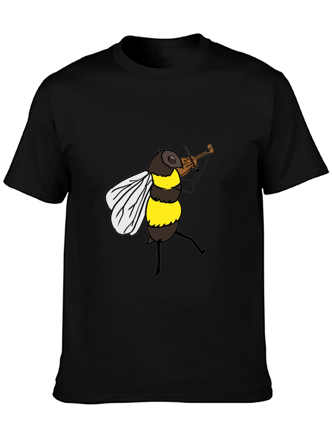 Bee Playing Violin Graphic Tee