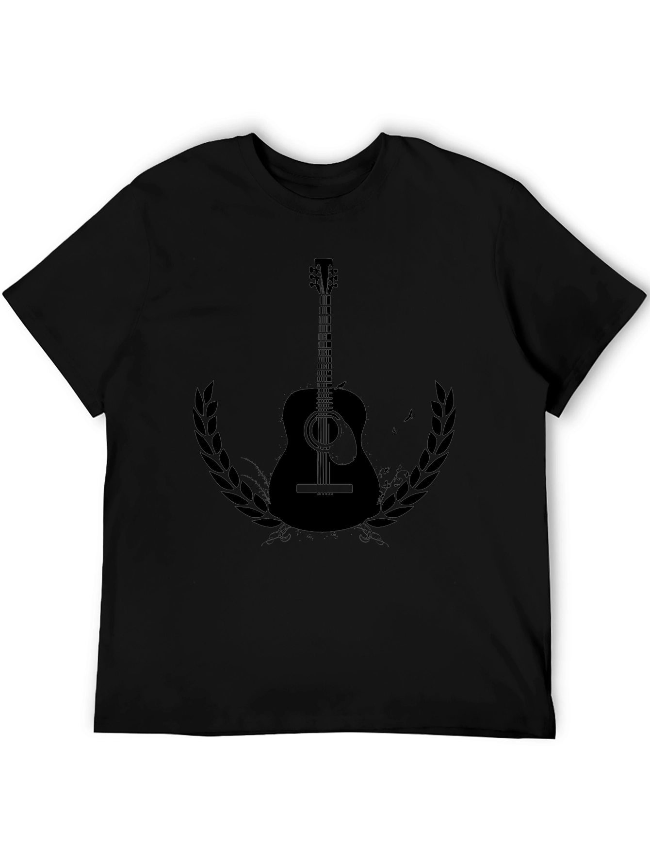 Guitar Graphic T-Shirt - Black