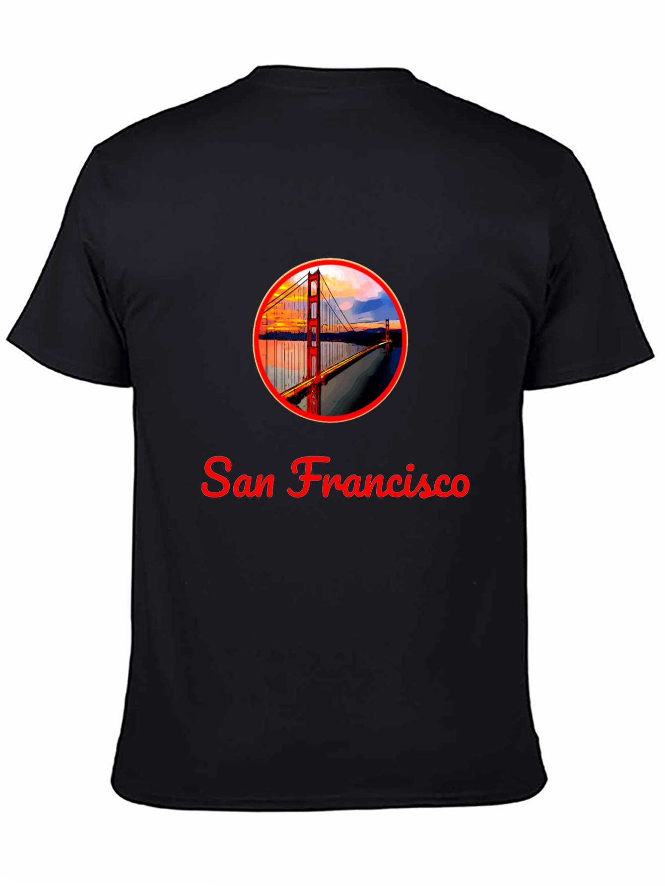 San Francisco Bridge Graphic T-Shirt - Black