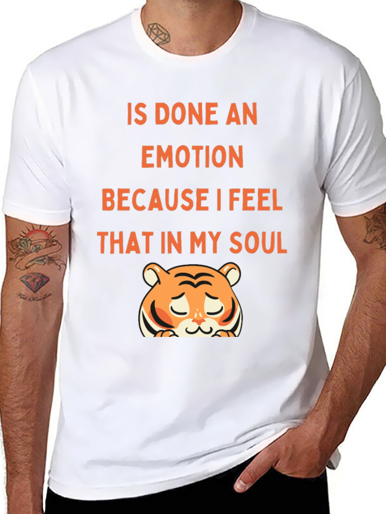 Soulful Tiger Graphic Tee - Express Your Emotions