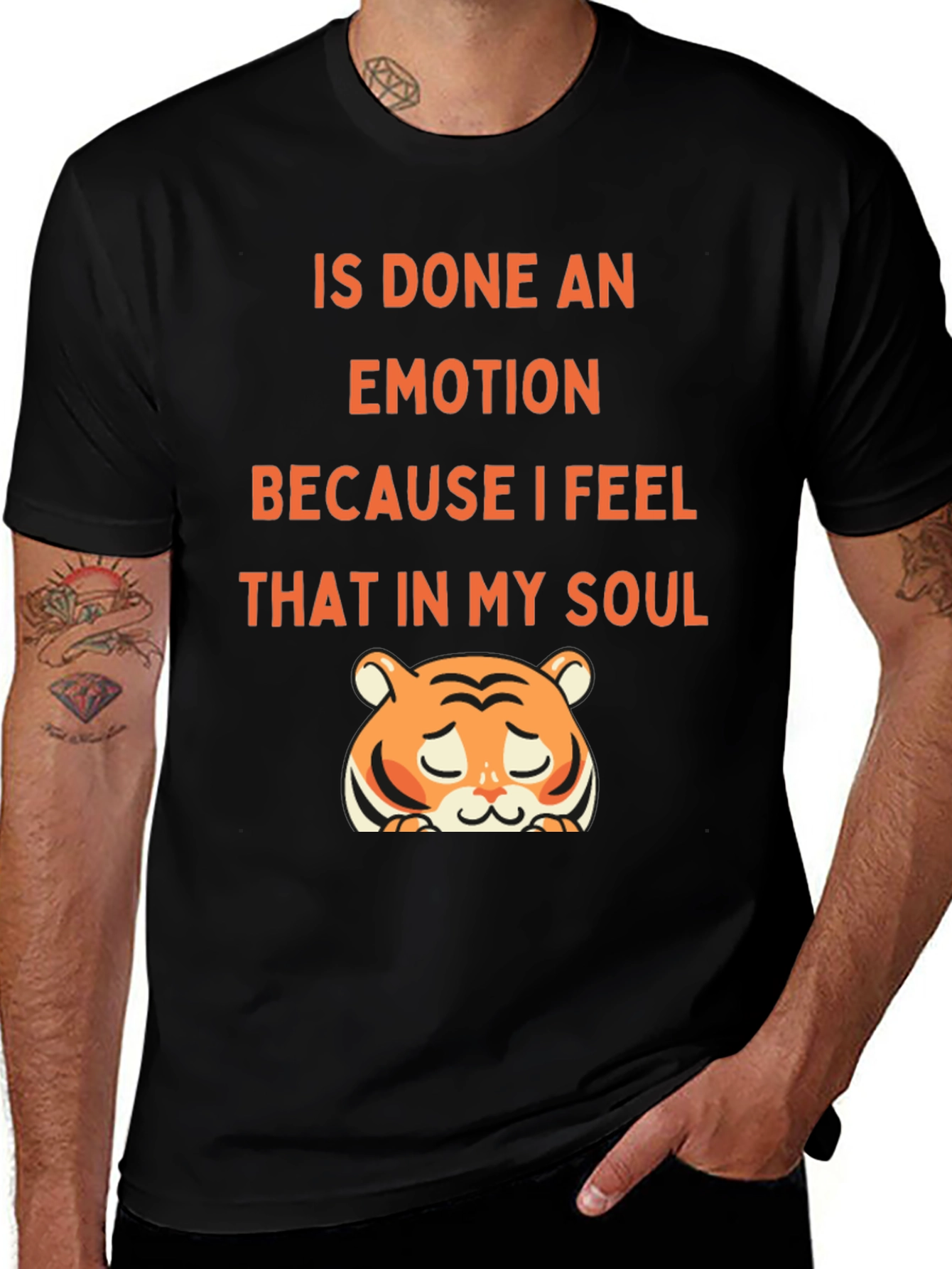 Soulful Tiger Graphic Tee - Express Your Emotions