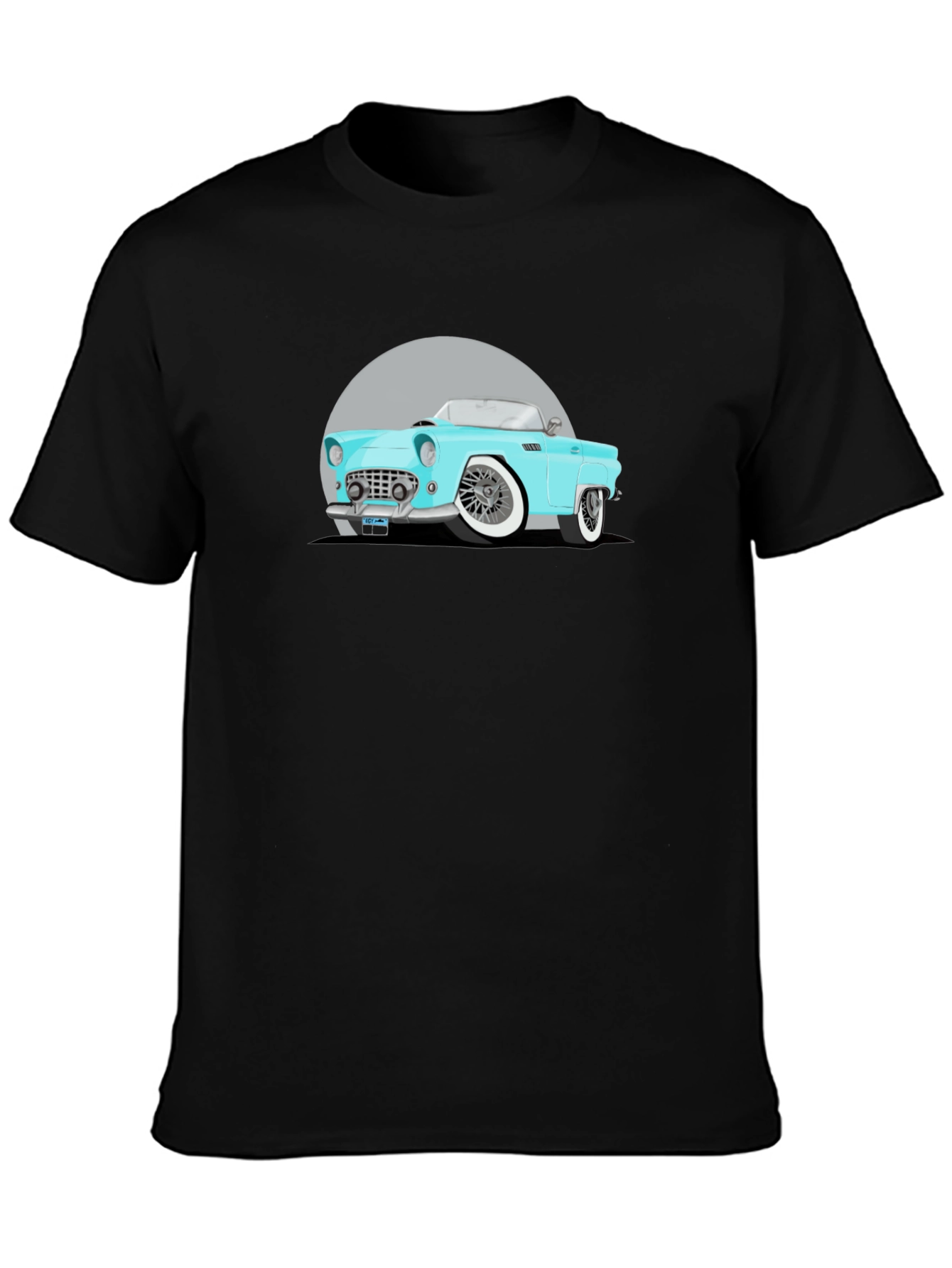 Classic Car Graphic Black T-Shirt
