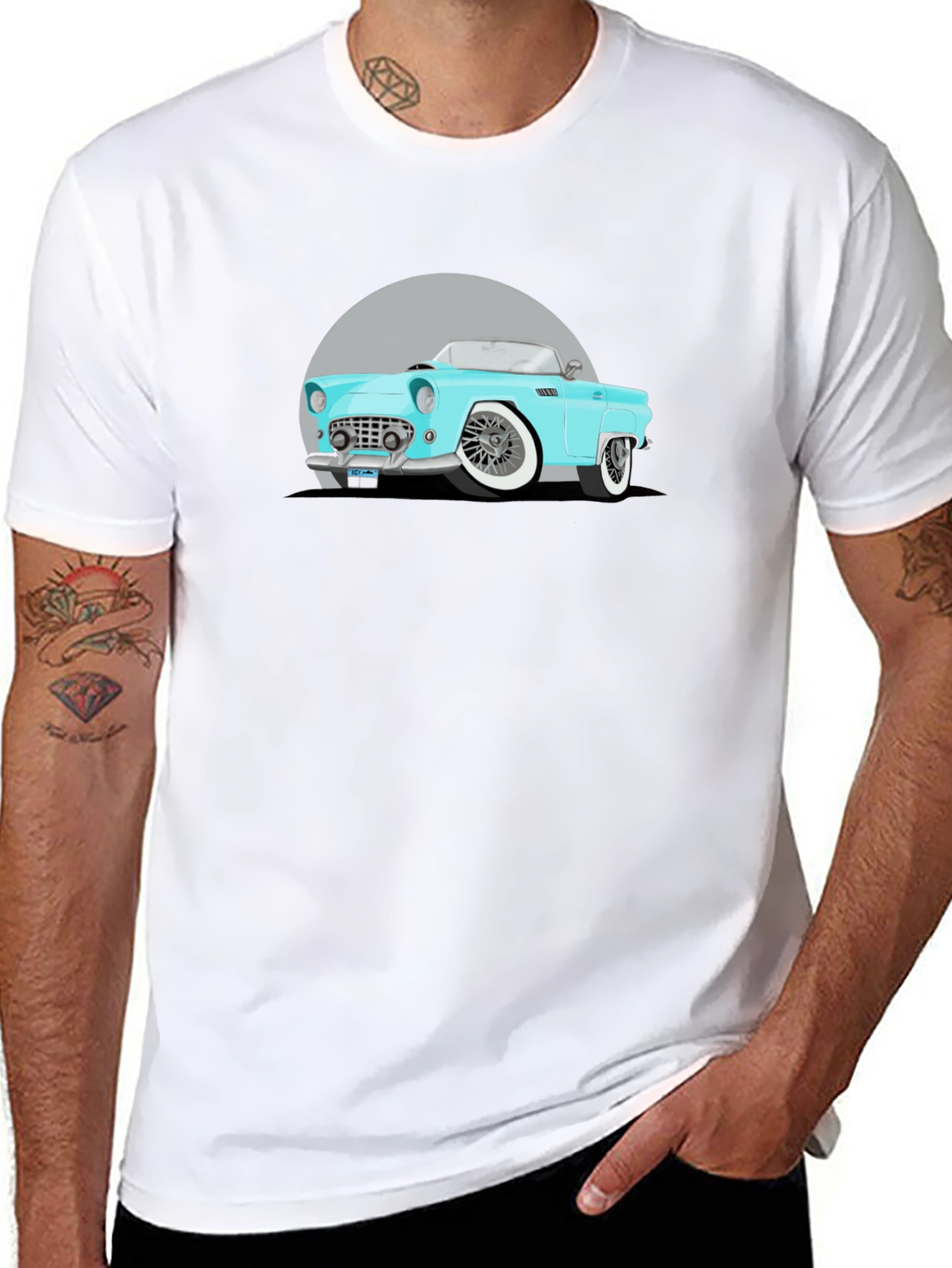 Classic Car Graphic Black T-Shirt