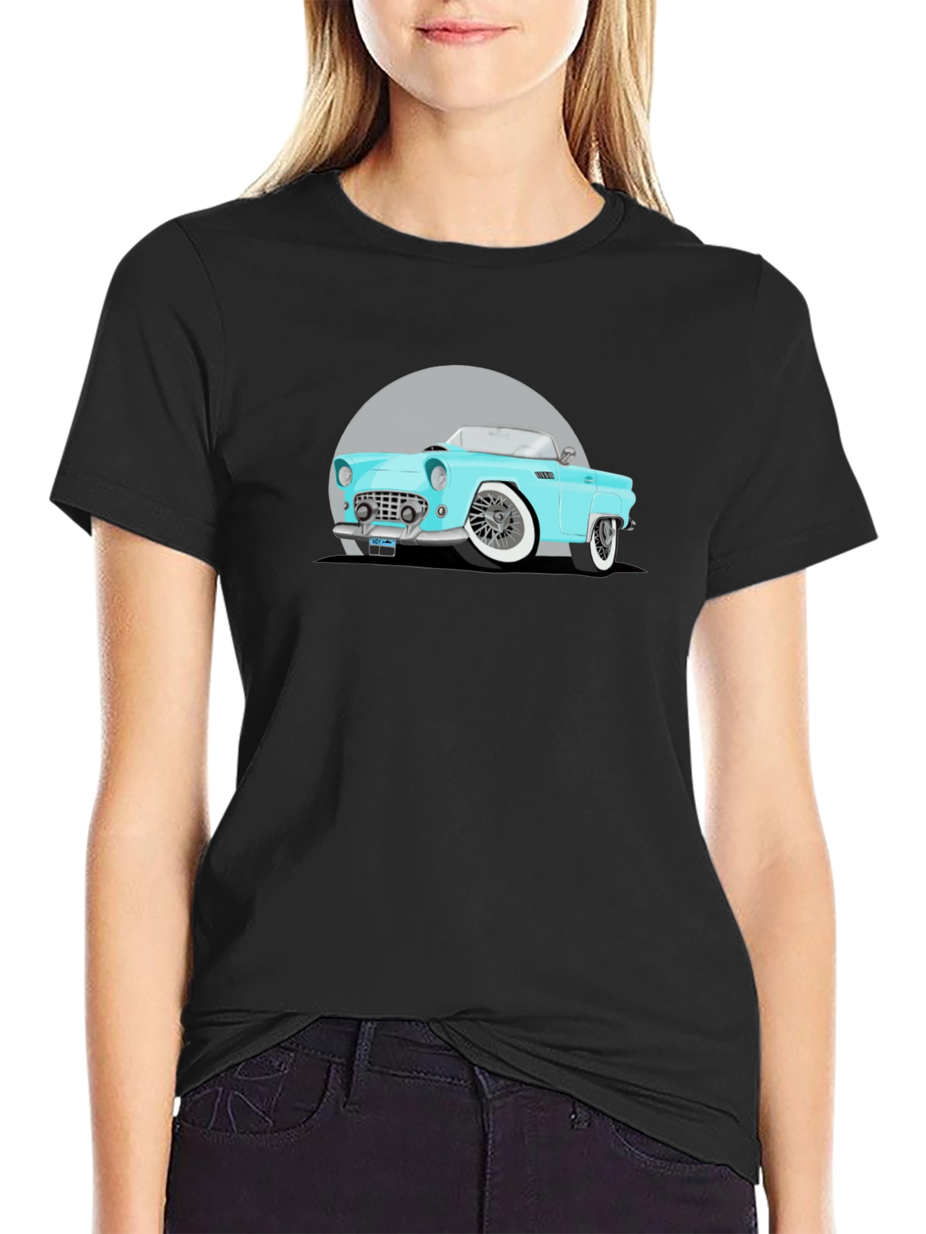 Classic Car Graphic Black T-Shirt