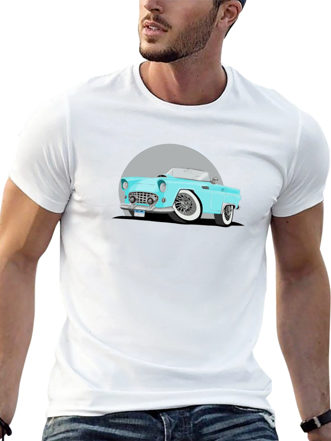 Classic Car Graphic Black T-Shirt
