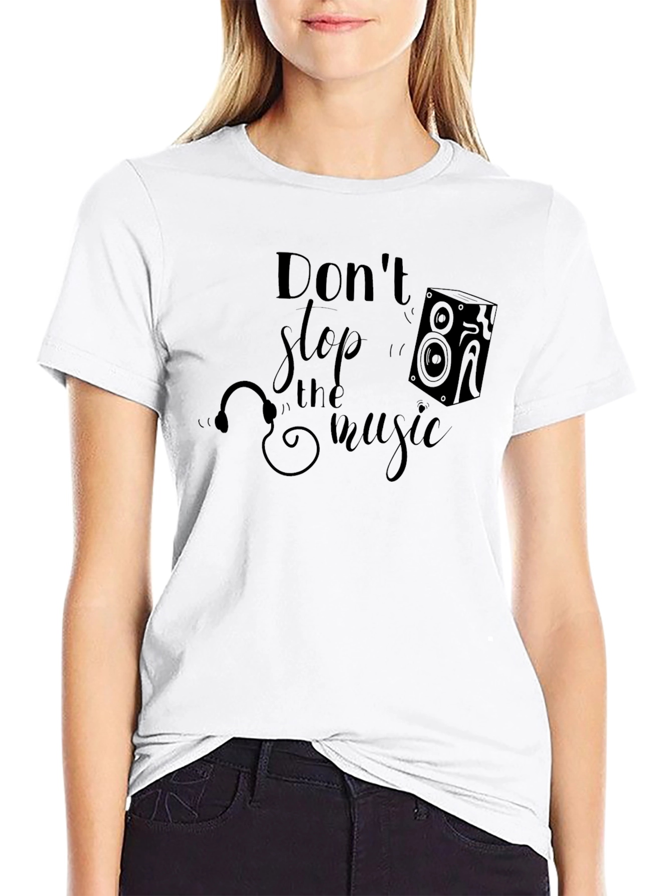 Dont Stop The Music Graphic Tee