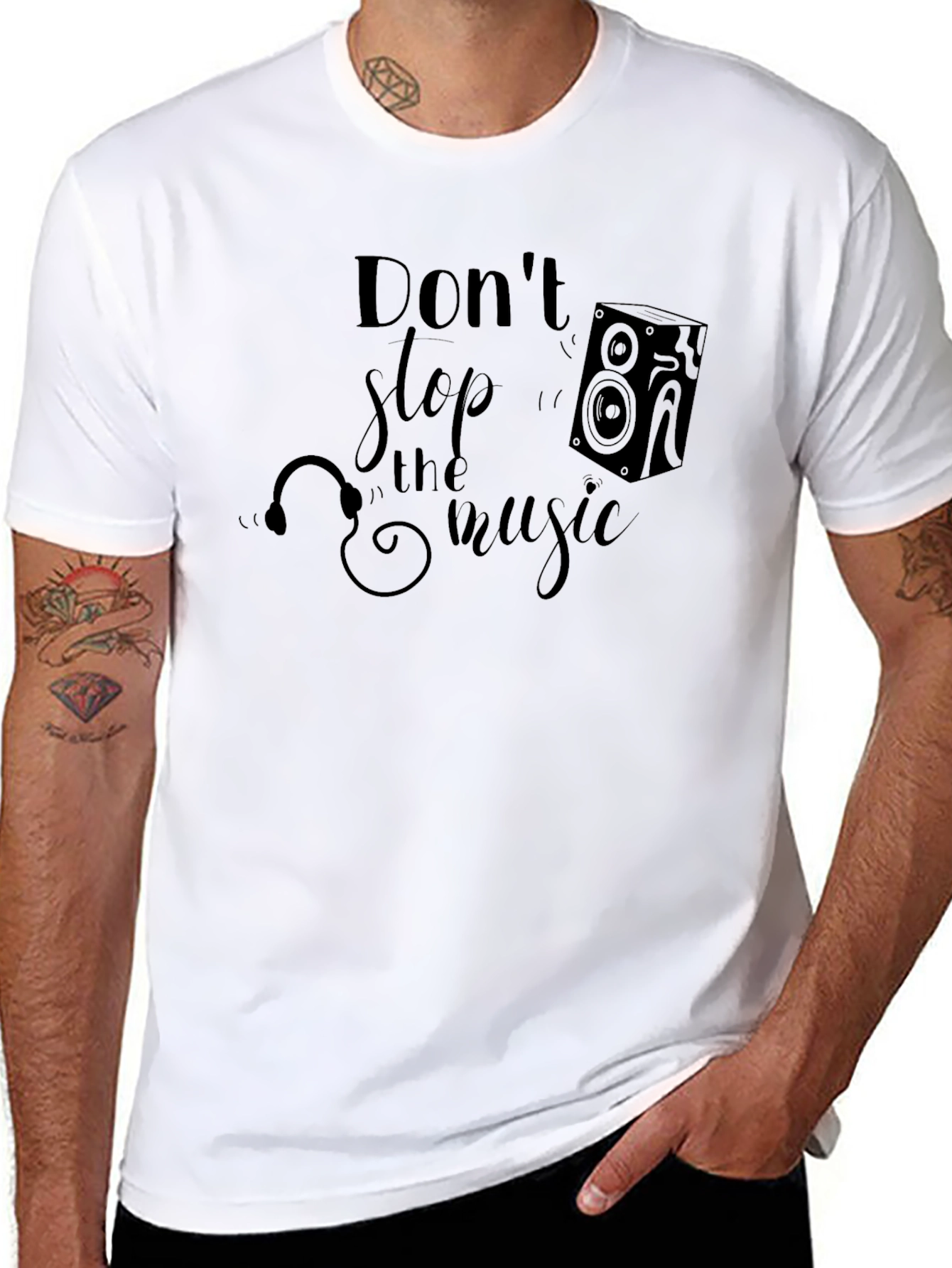 Dont Stop The Music Graphic Tee