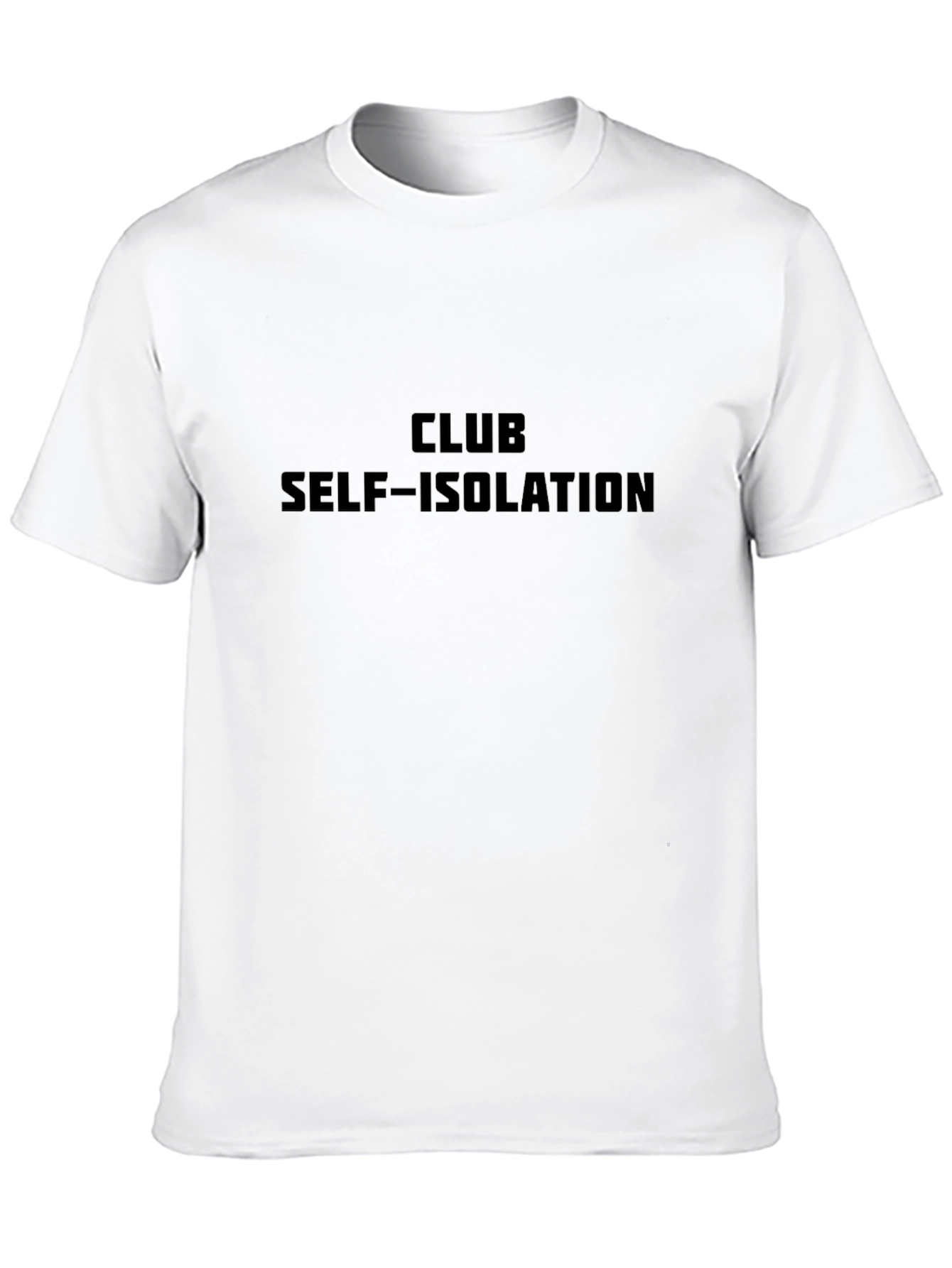 Club Self-Isolation Black Graphic T-Shirt