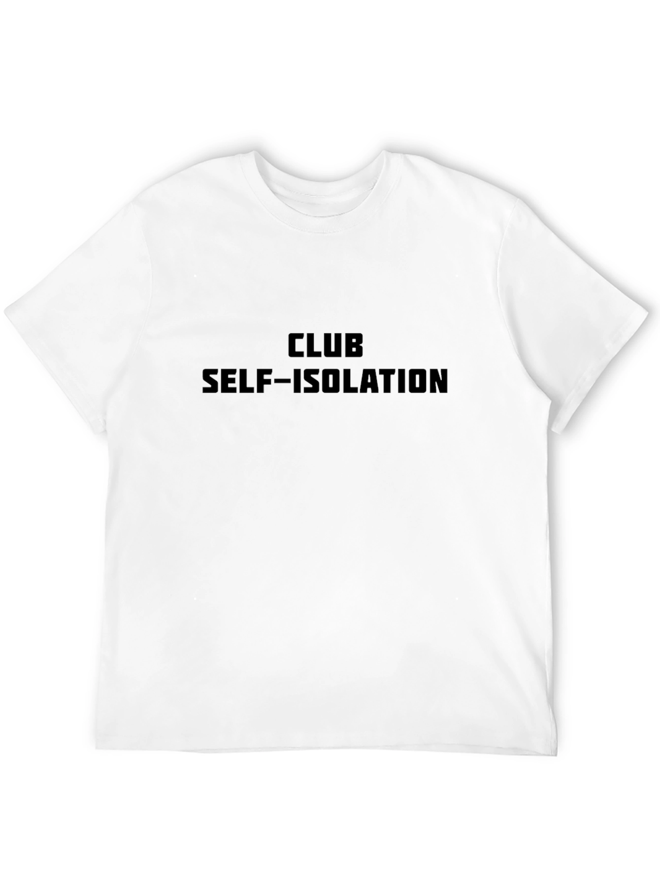 Club Self-Isolation Black Graphic T-Shirt
