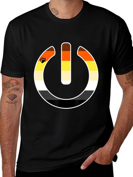 Bear Pride Power Symbol Graphic T-Shirt