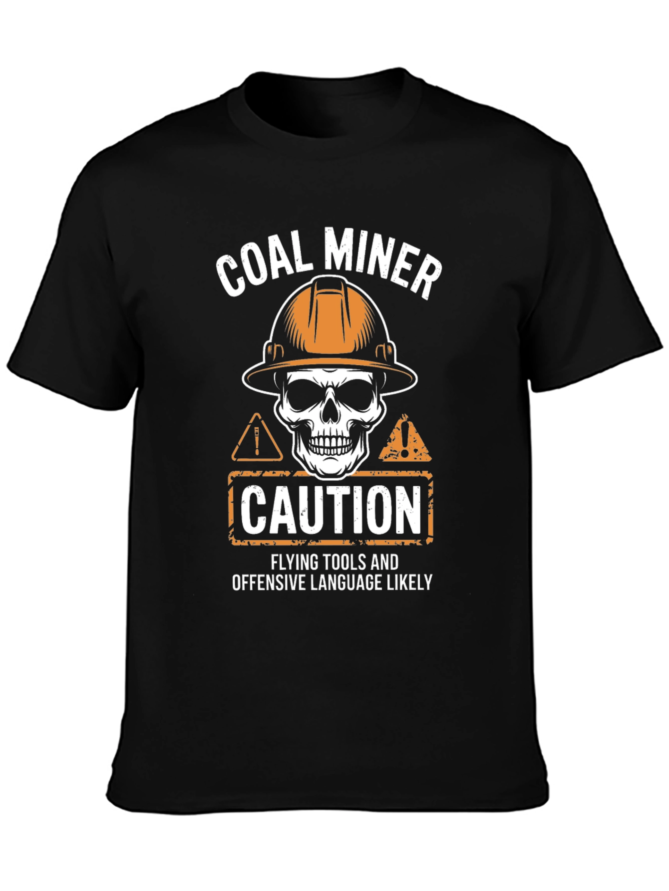 Coal Miner Caution Graphic T-Shirt