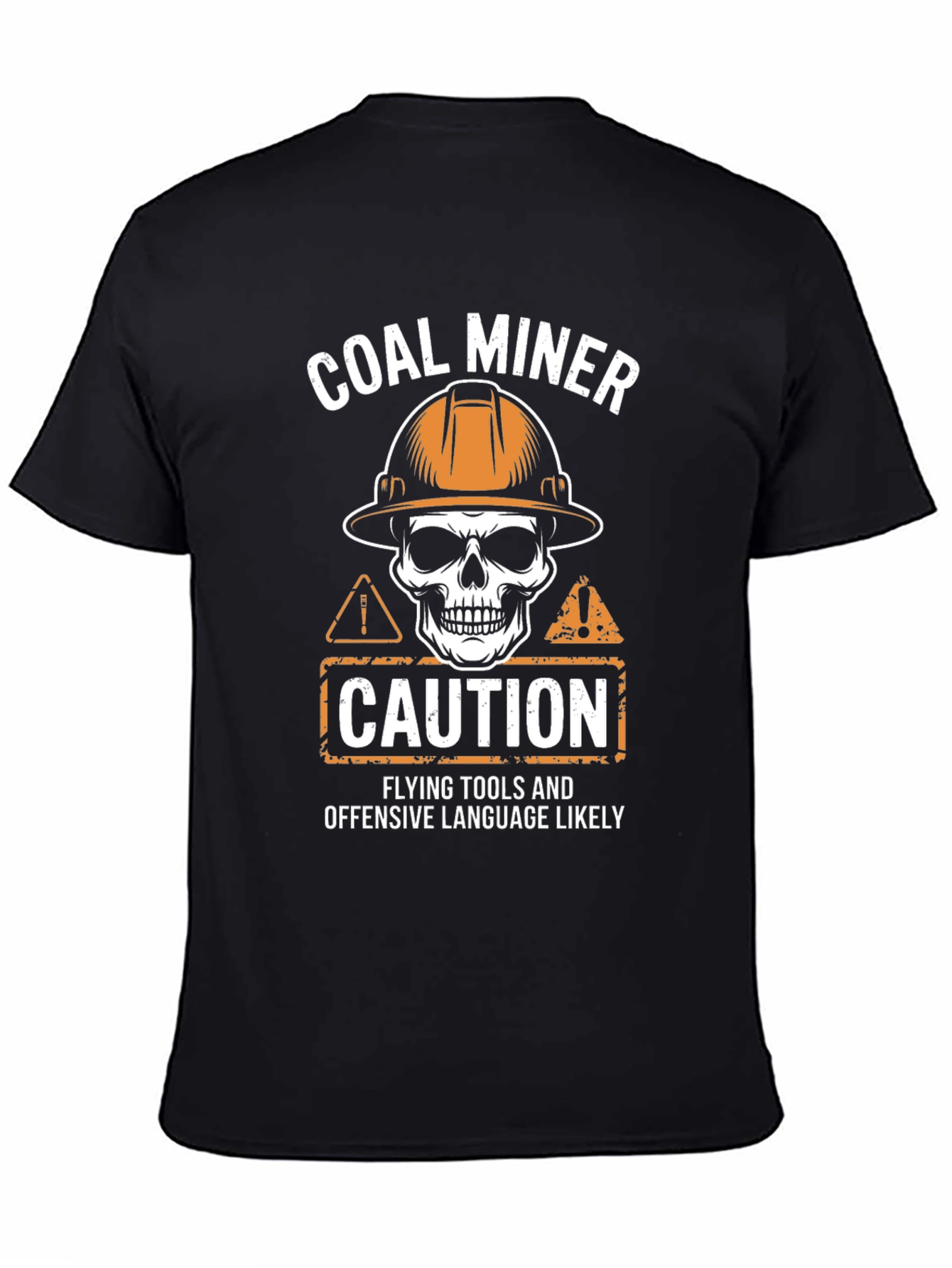 Coal Miner Caution Graphic T-Shirt