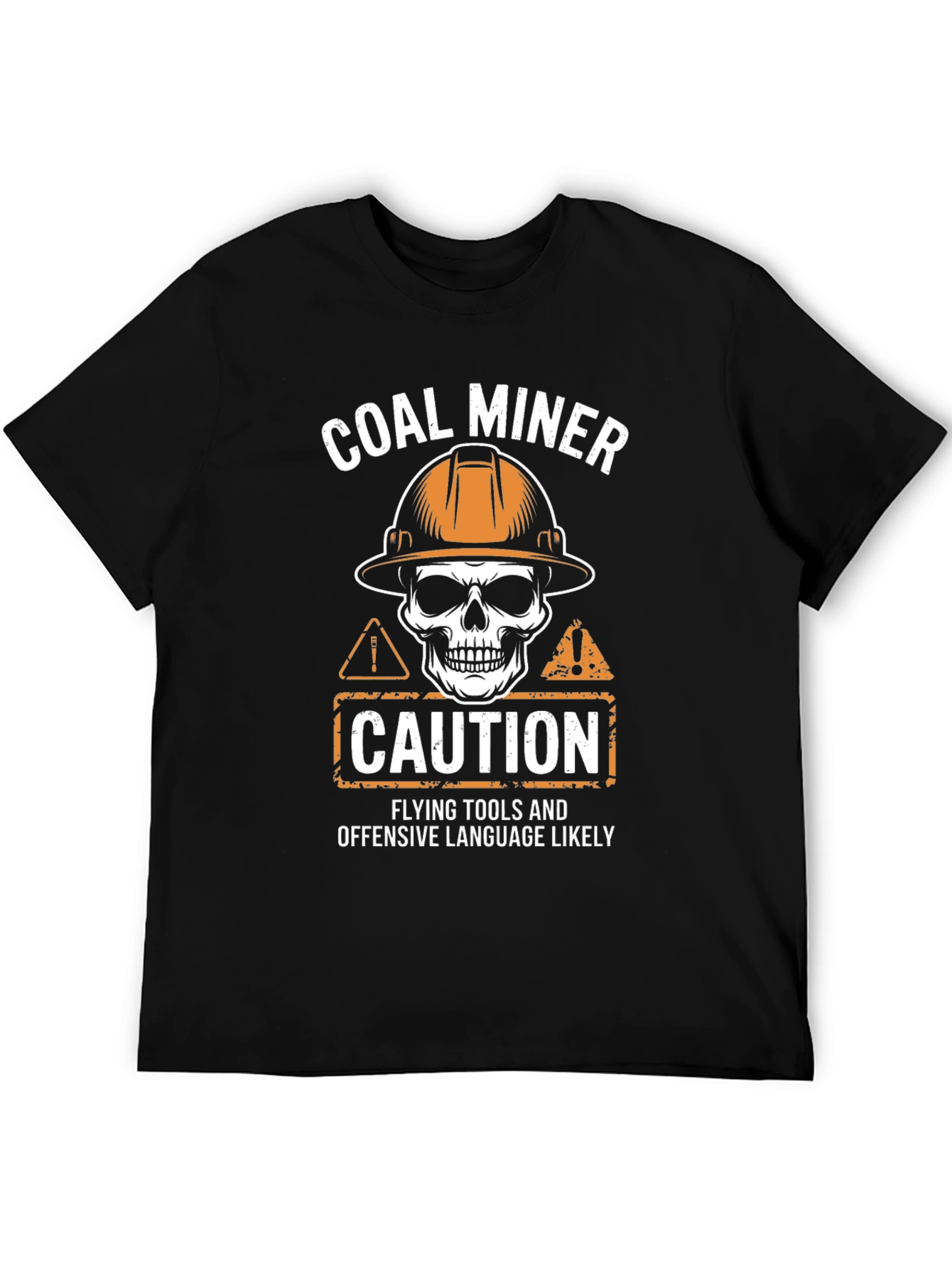 Coal Miner Caution Graphic T-Shirt