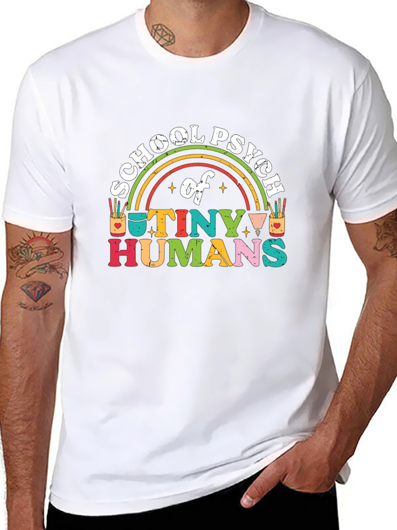School Psych of Tiny Humans Graphic T-Shirt