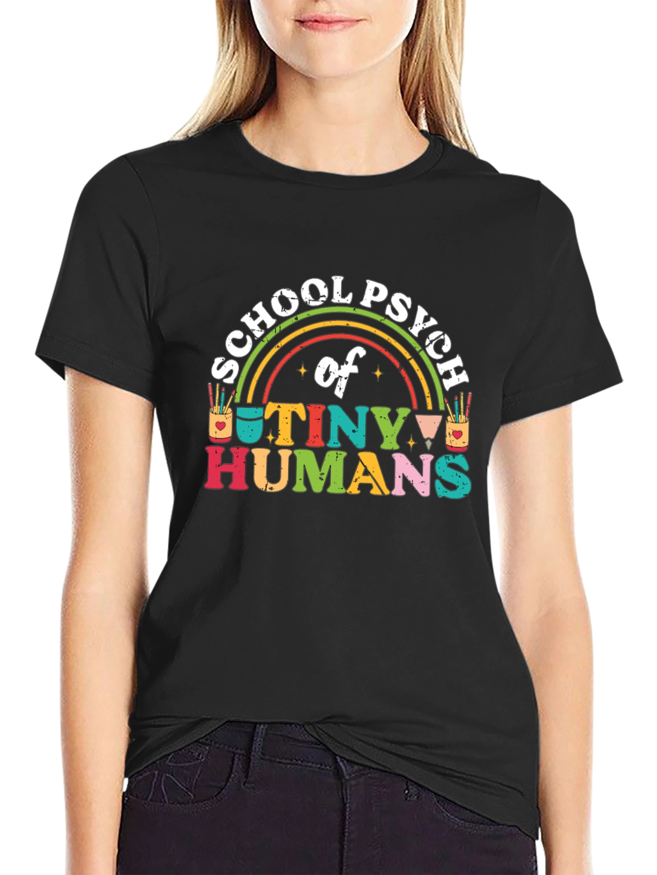 School Psych of Tiny Humans Graphic T-Shirt