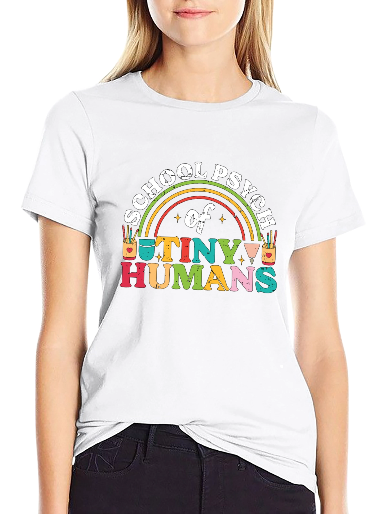 School Psych of Tiny Humans Graphic T-Shirt