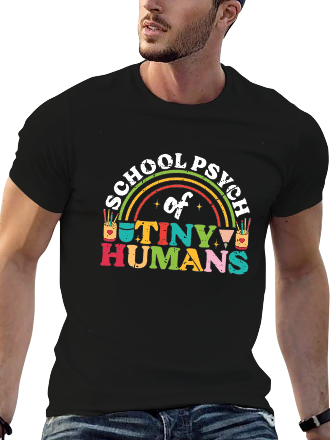 School Psych of Tiny Humans Graphic T-Shirt