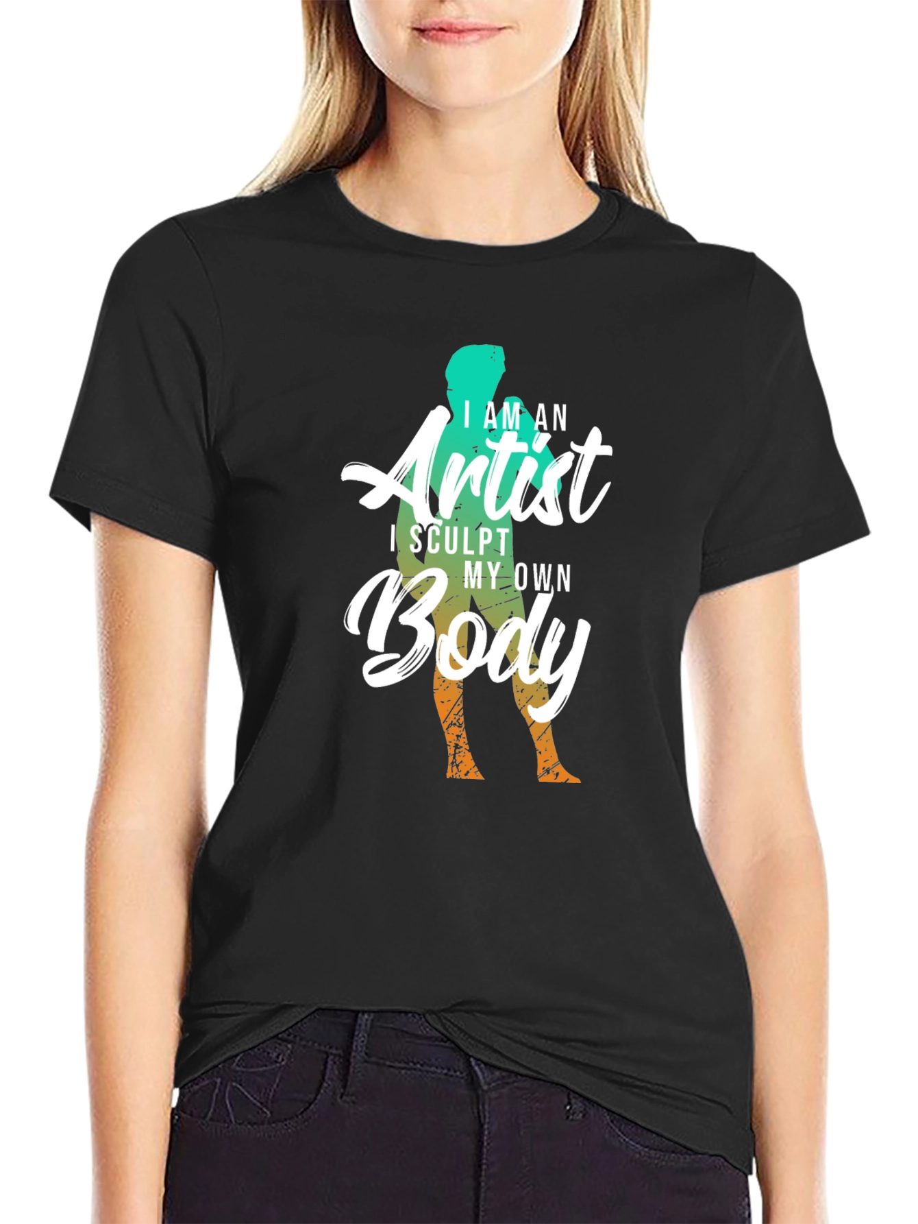 Sculpt My Own Body Artist Tee - Black