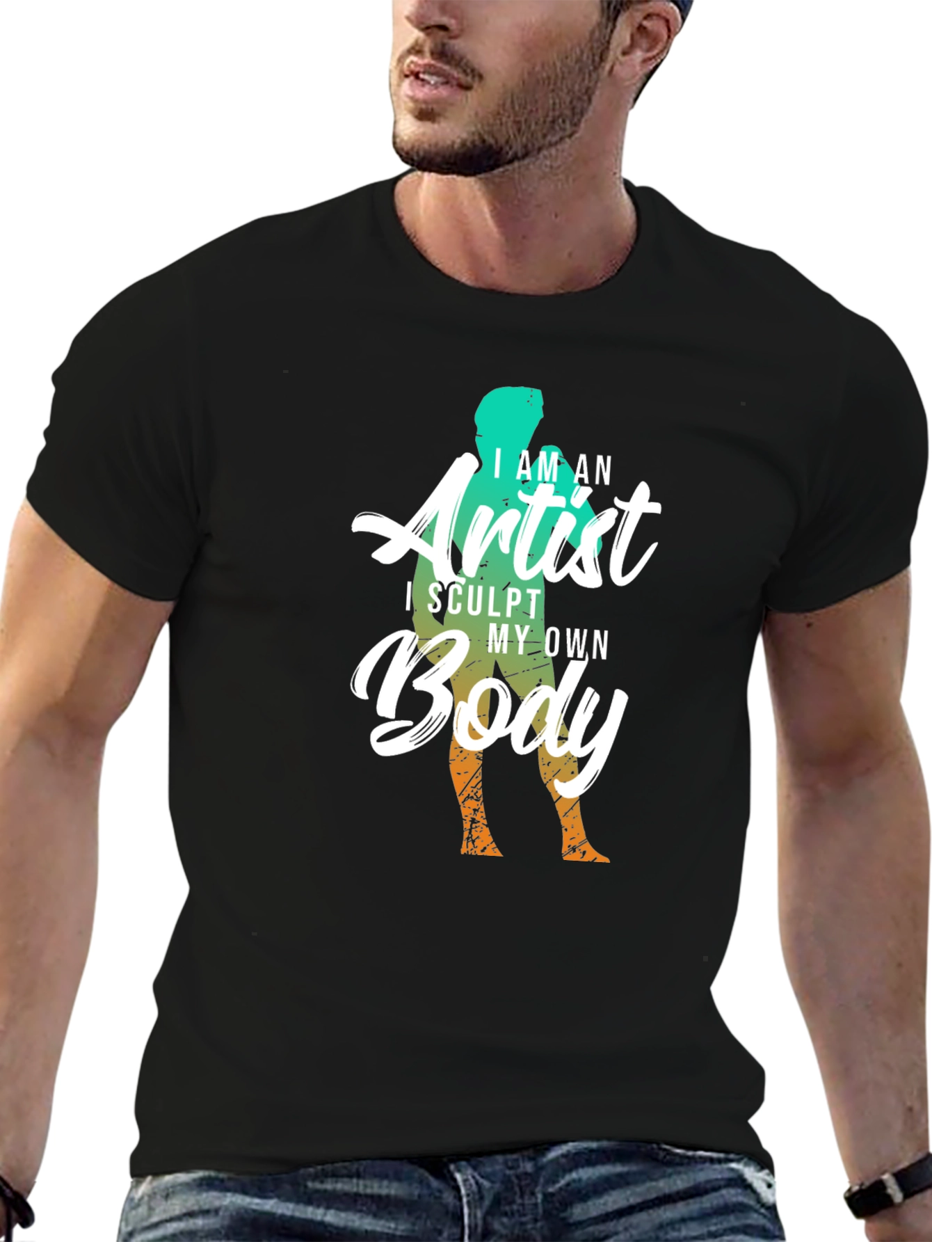 Sculpt My Own Body Artist Tee - Black