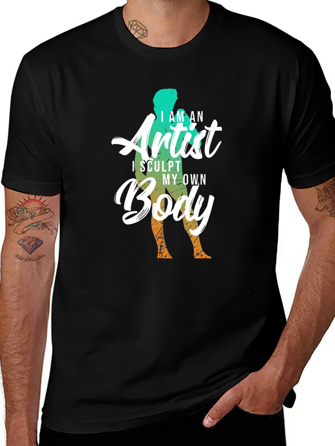 Sculpt My Own Body Artist Tee - Black