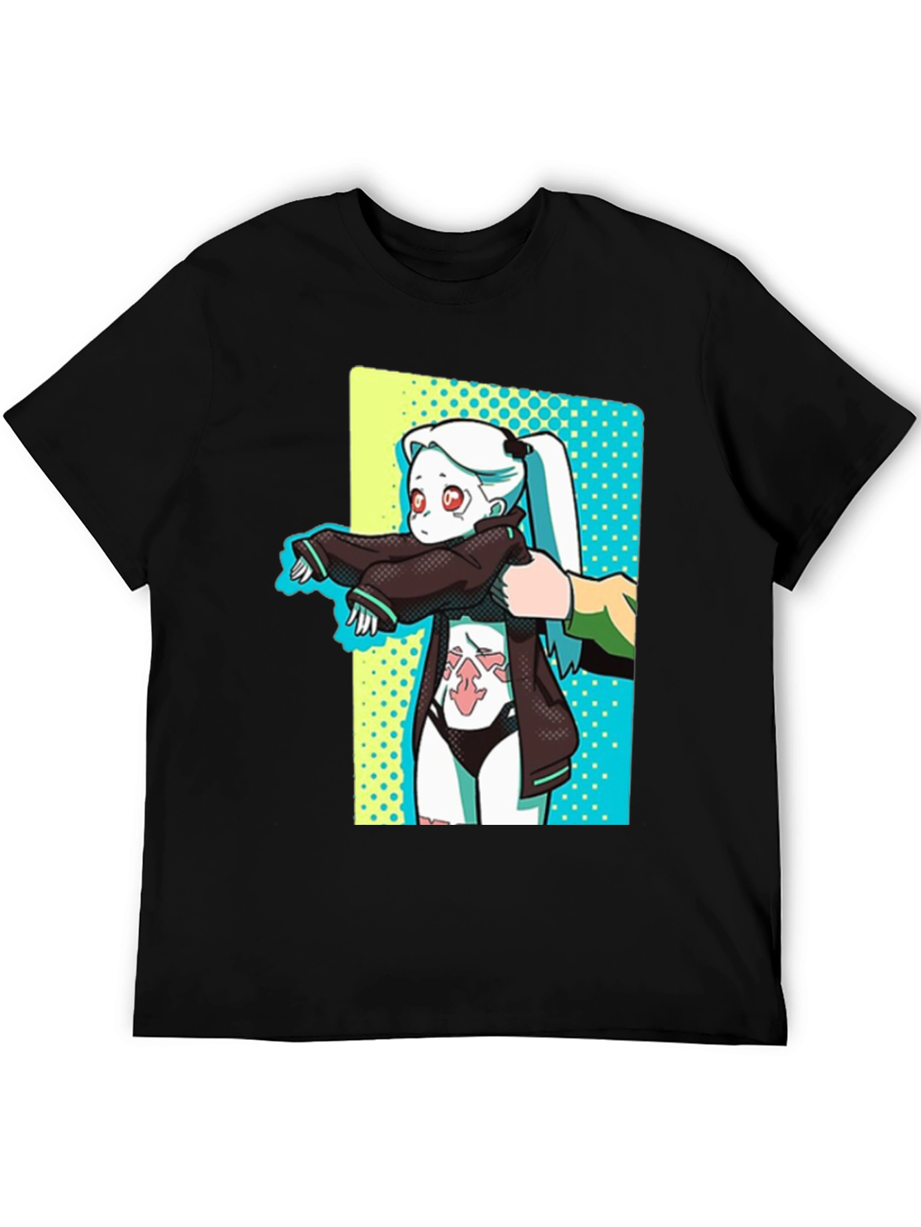 Anime Graphic T-Shirt - Cyberpunk Style