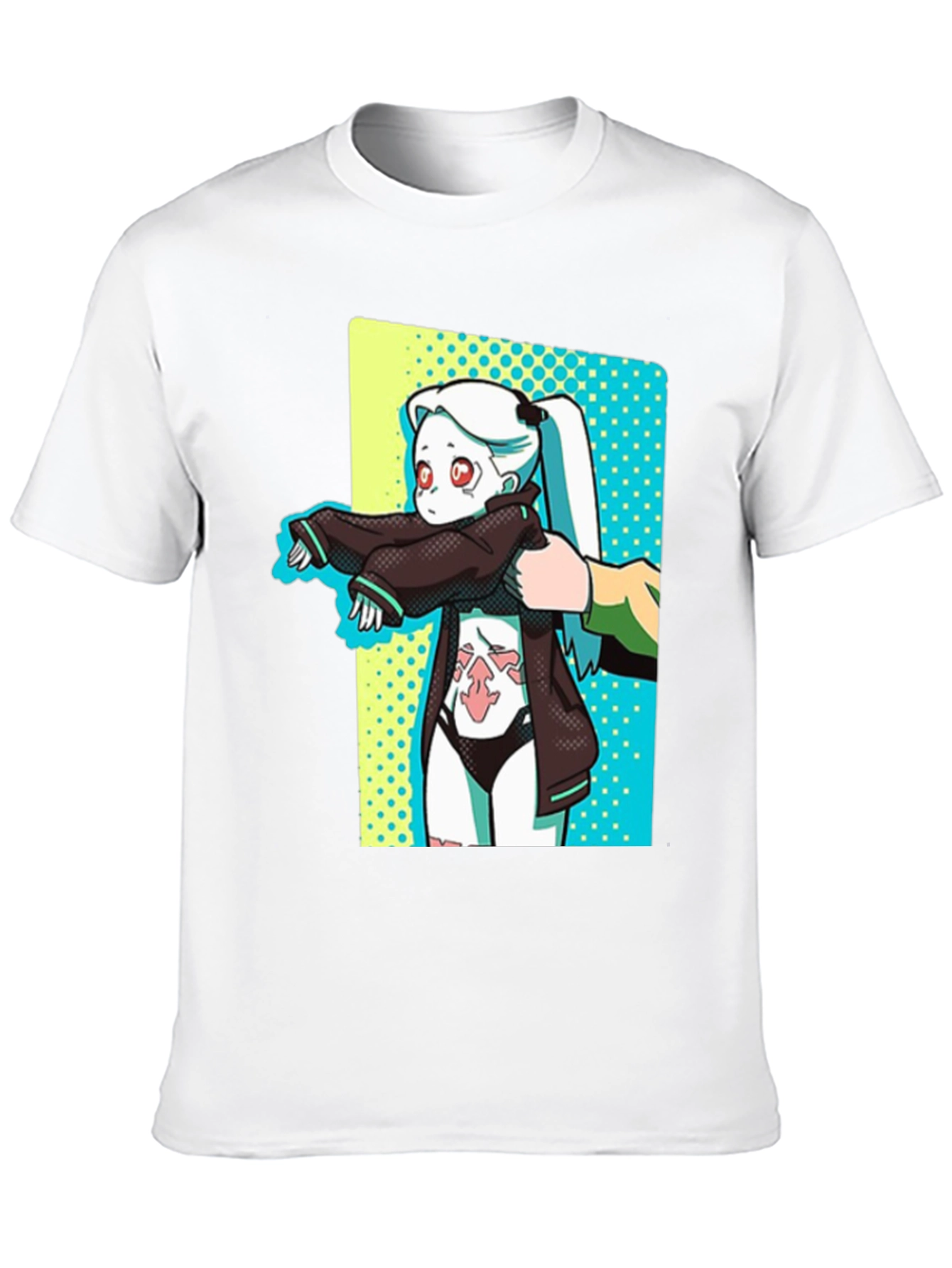 Anime Graphic T-Shirt - Cyberpunk Style
