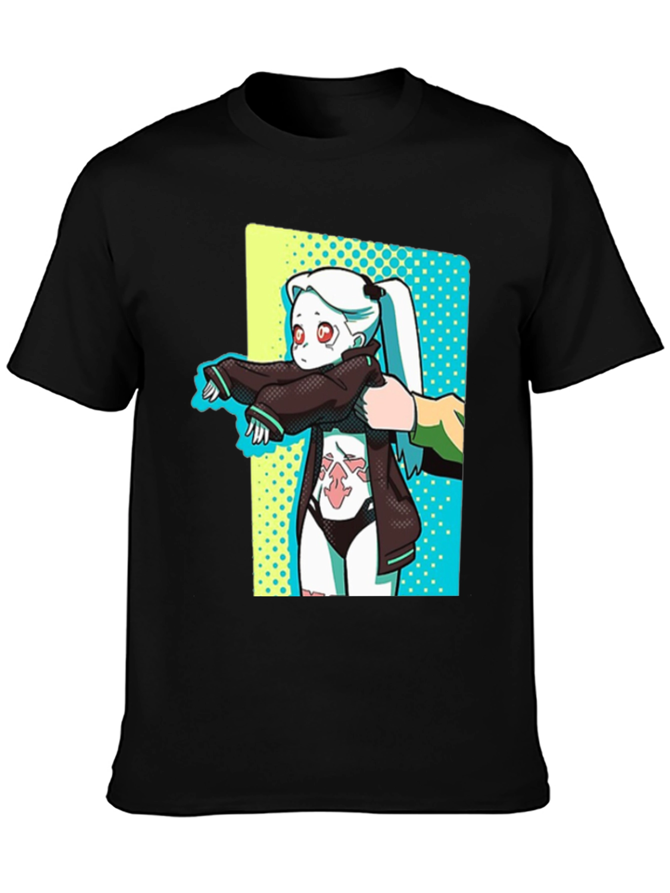 Anime Graphic T-Shirt - Cyberpunk Style