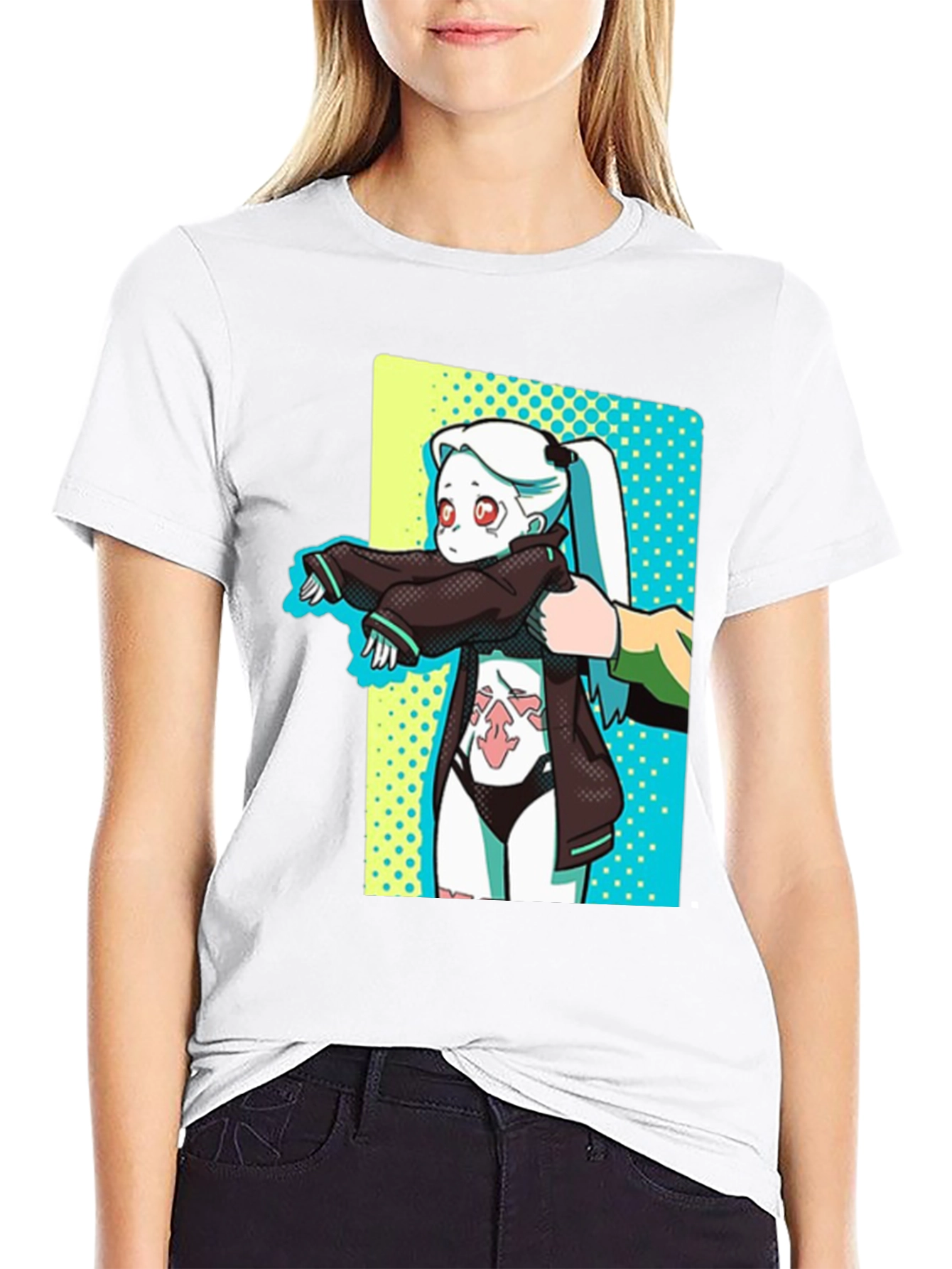 Anime Graphic T-Shirt - Cyberpunk Style