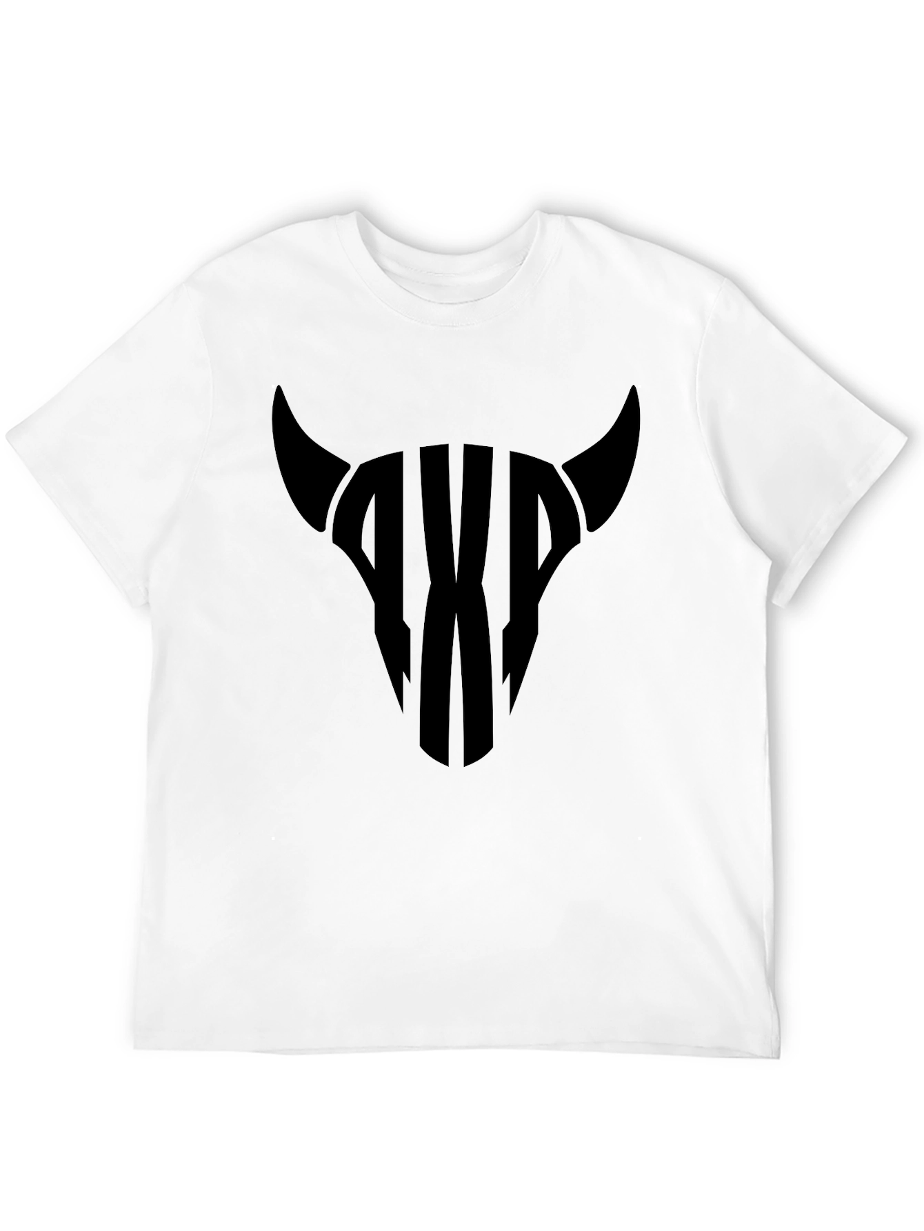 Bull Skull Graphic Tee - Mens Black T-Shirt