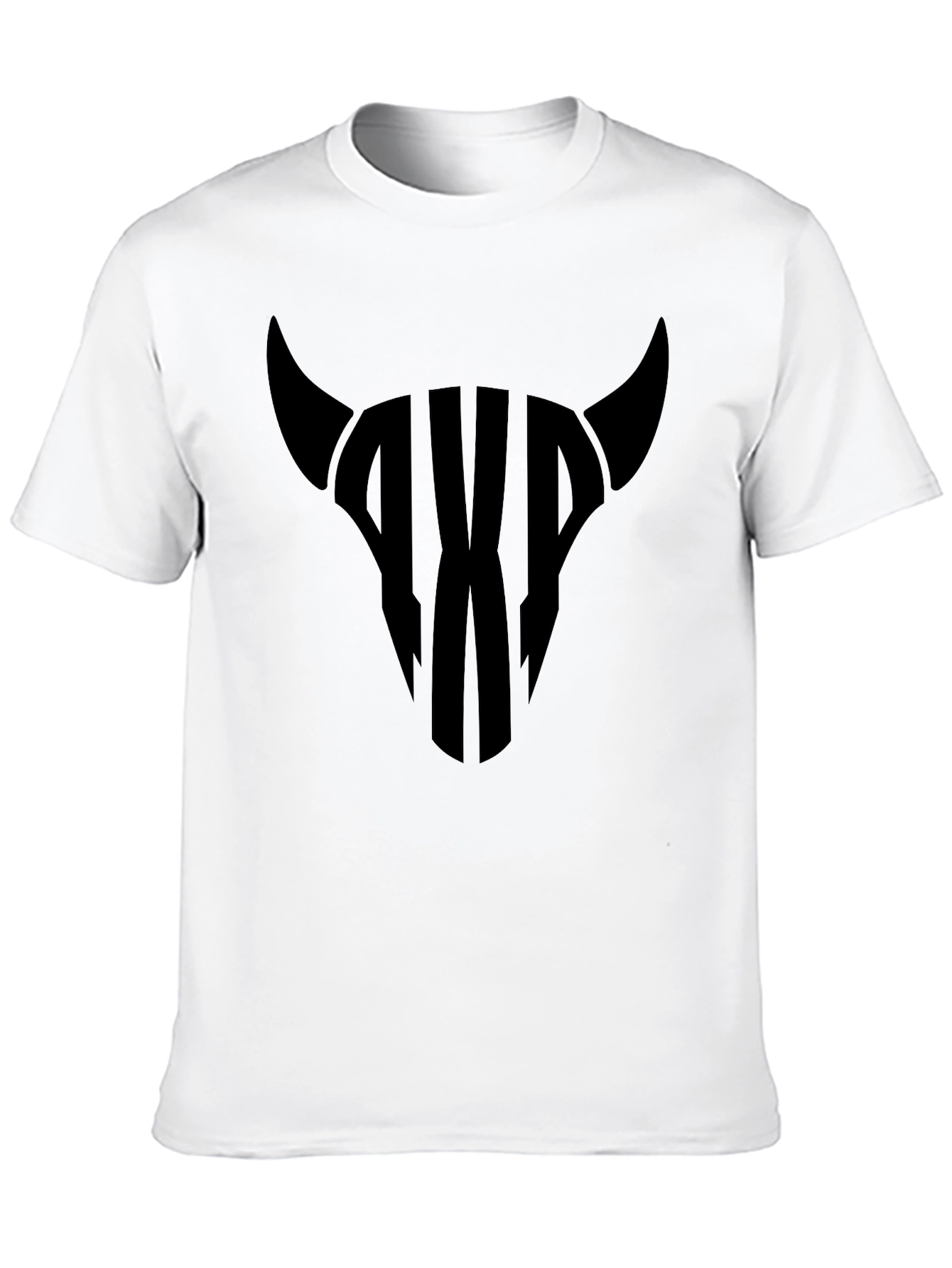 Bull Skull Graphic Tee - Mens Black T-Shirt