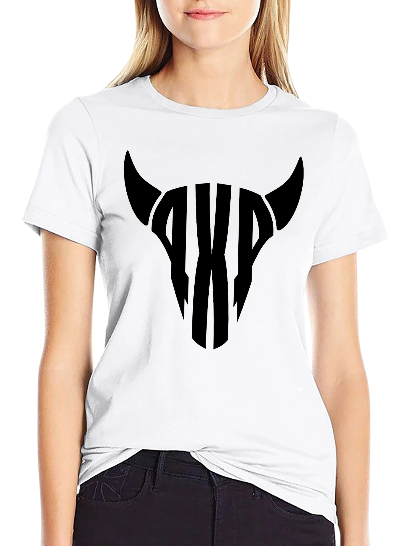 Bull Skull Graphic Tee - Mens Black T-Shirt