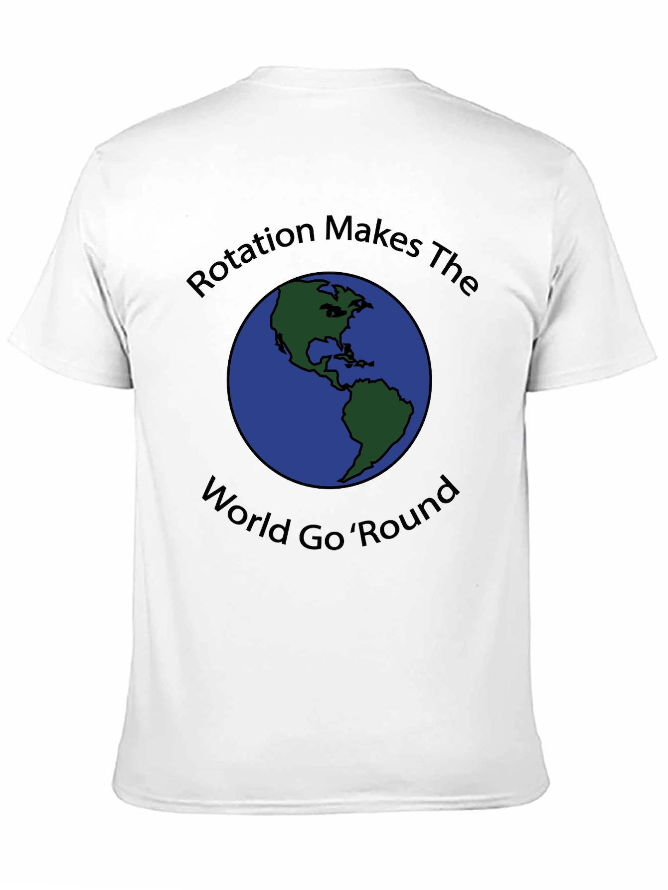 Rotation Makes the World Go Round Black T-Shirt