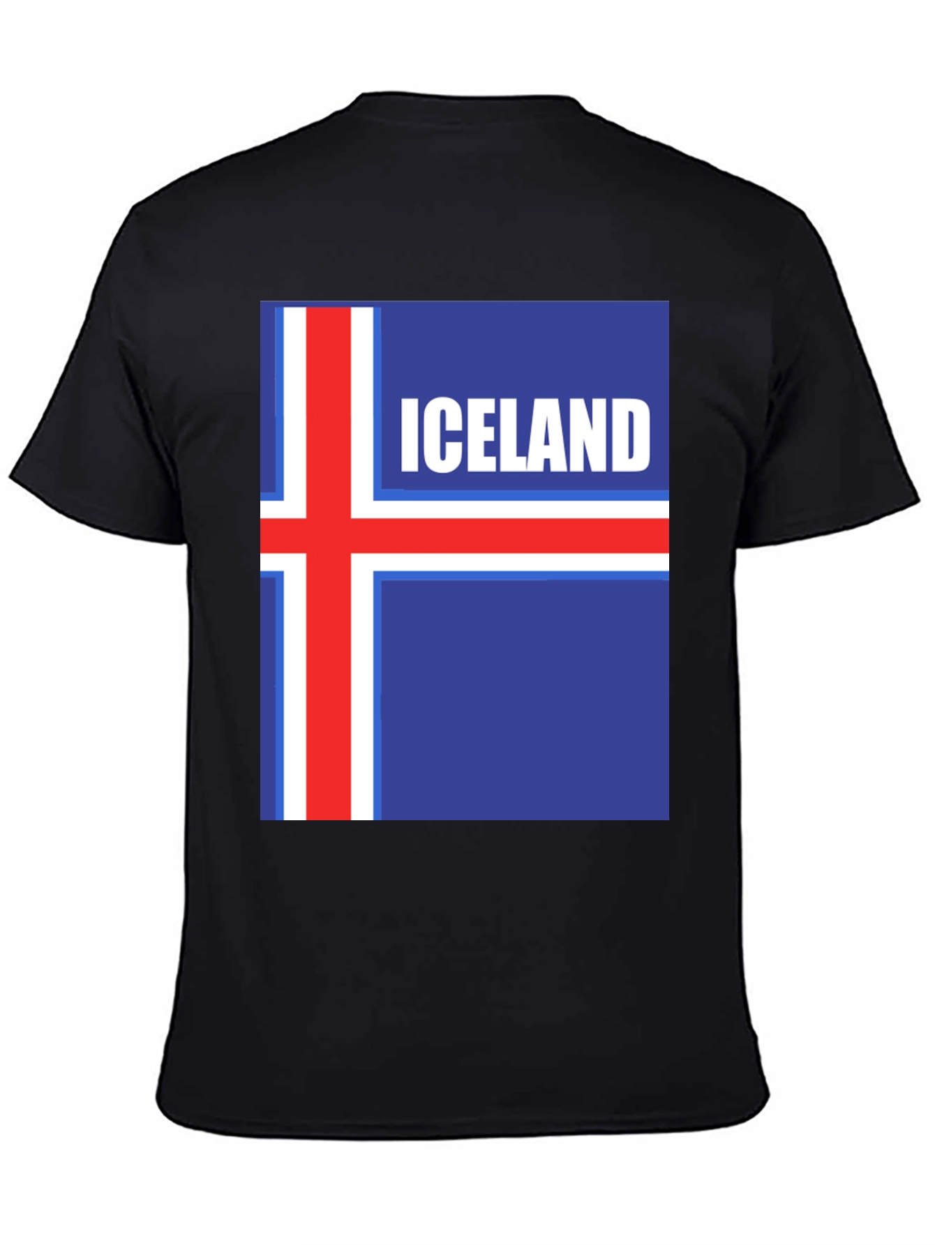 Iceland Flag T-Shirt - Black