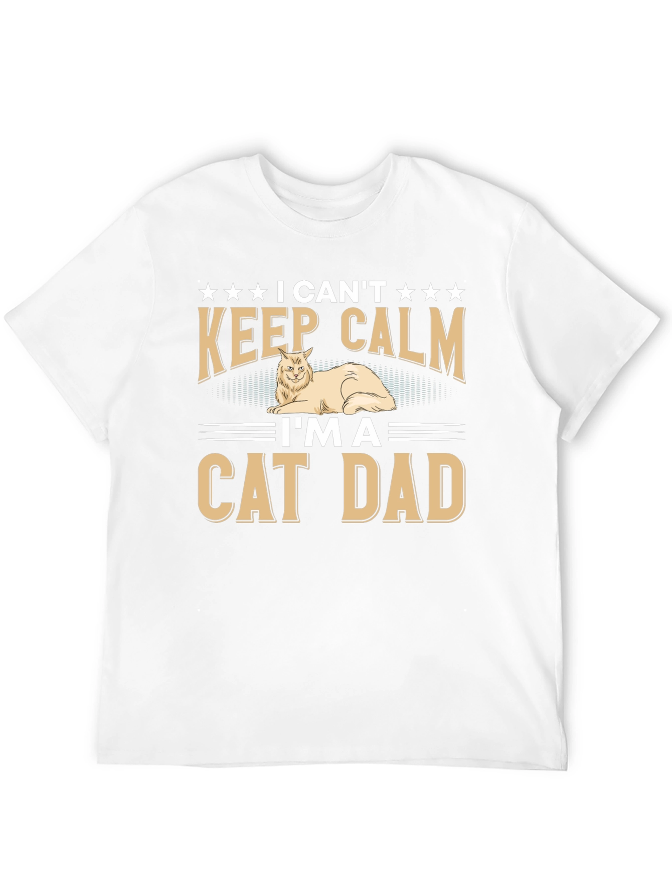 I Cant Keep Calm Cat Dad T-Shirt