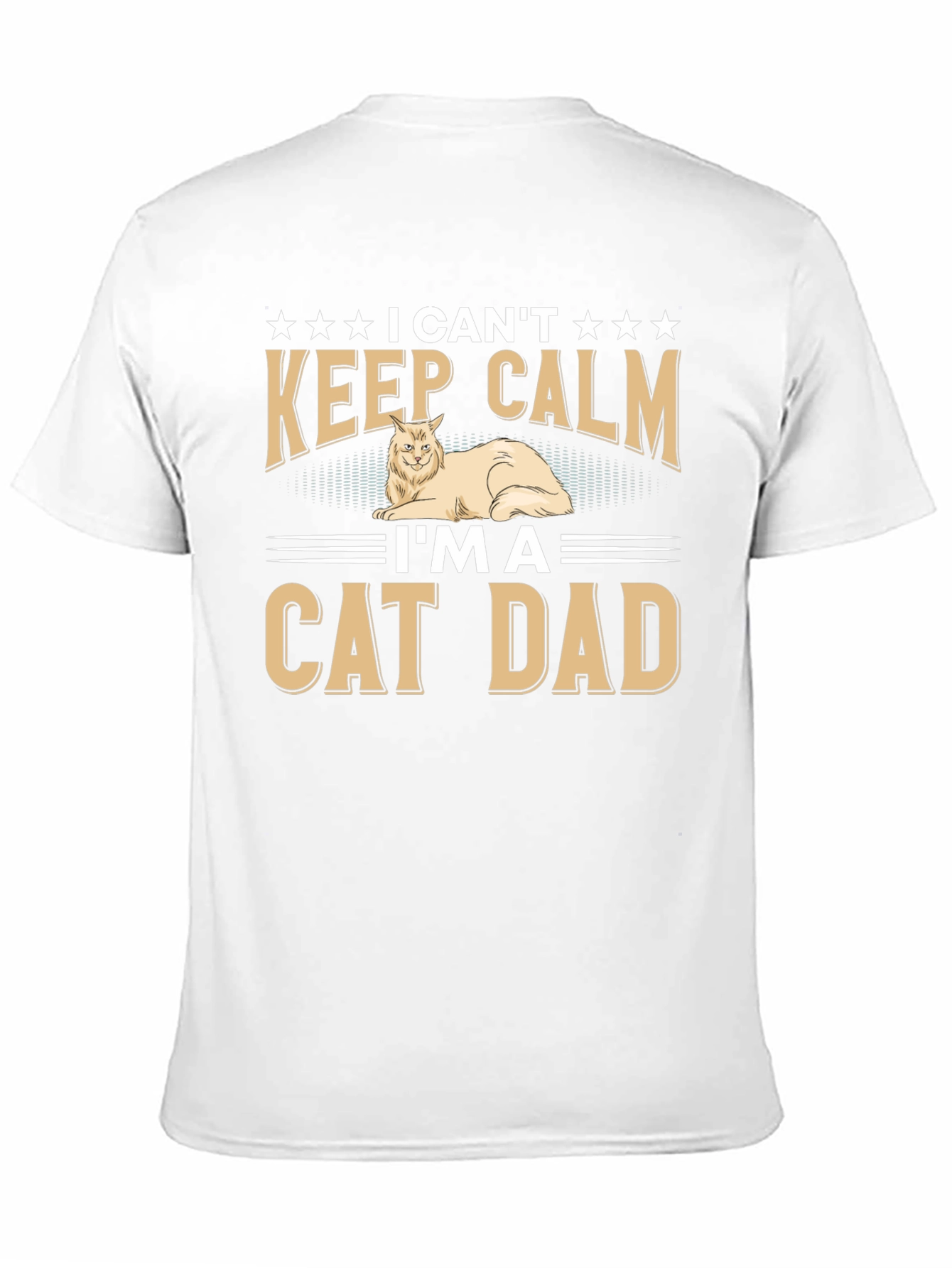 I Cant Keep Calm Cat Dad T-Shirt