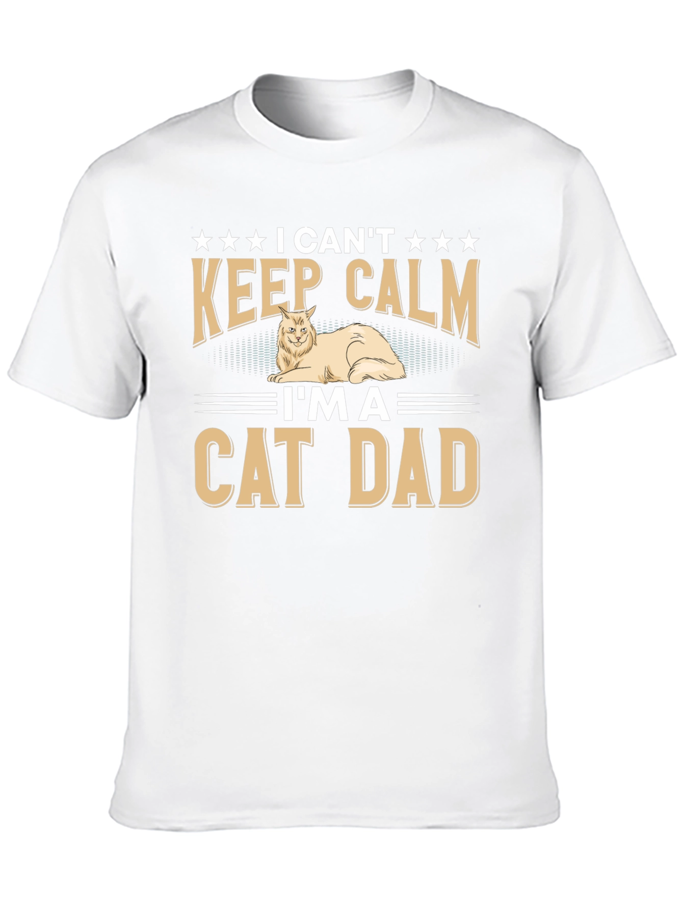 I Cant Keep Calm Cat Dad T-Shirt