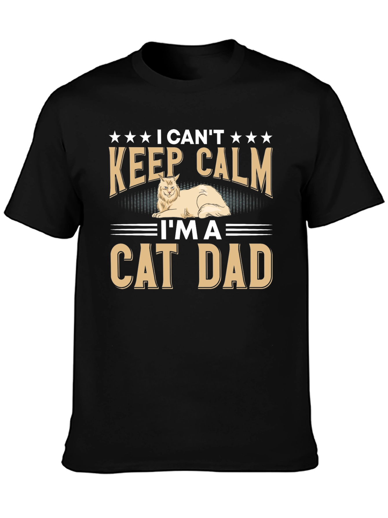 I Cant Keep Calm Cat Dad T-Shirt