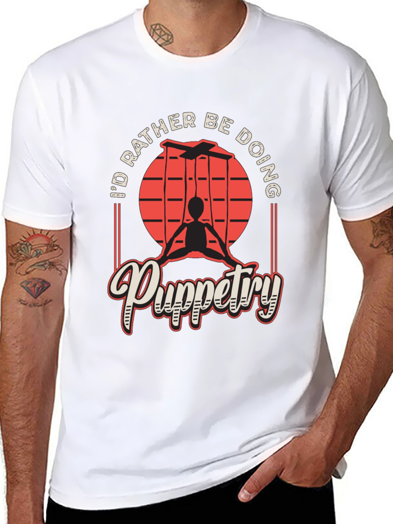 Puppetry T-Shirt - Id Rather Be Doing