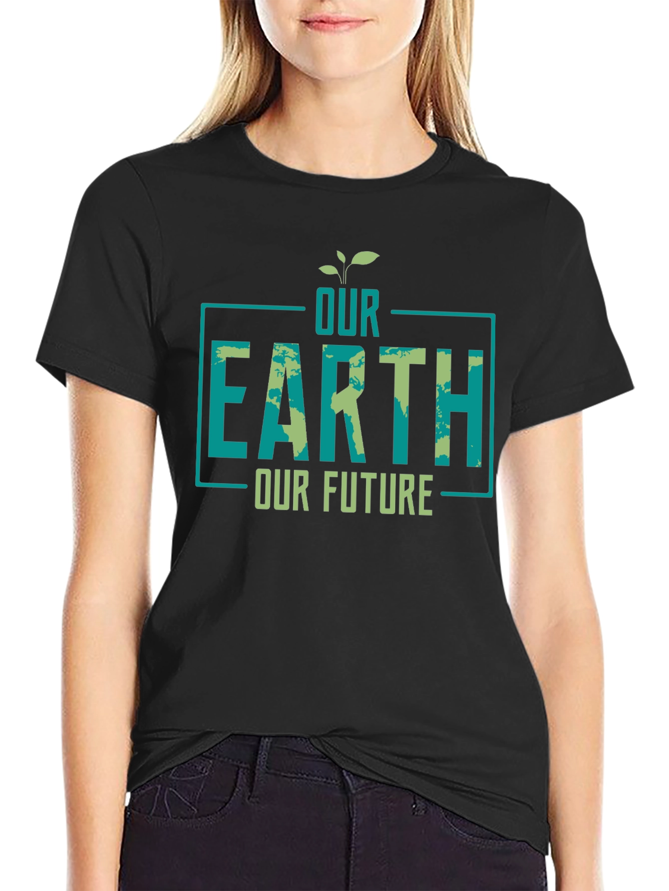 Our Earth Our Future Graphic T-Shirt - Eco-Friendly Design