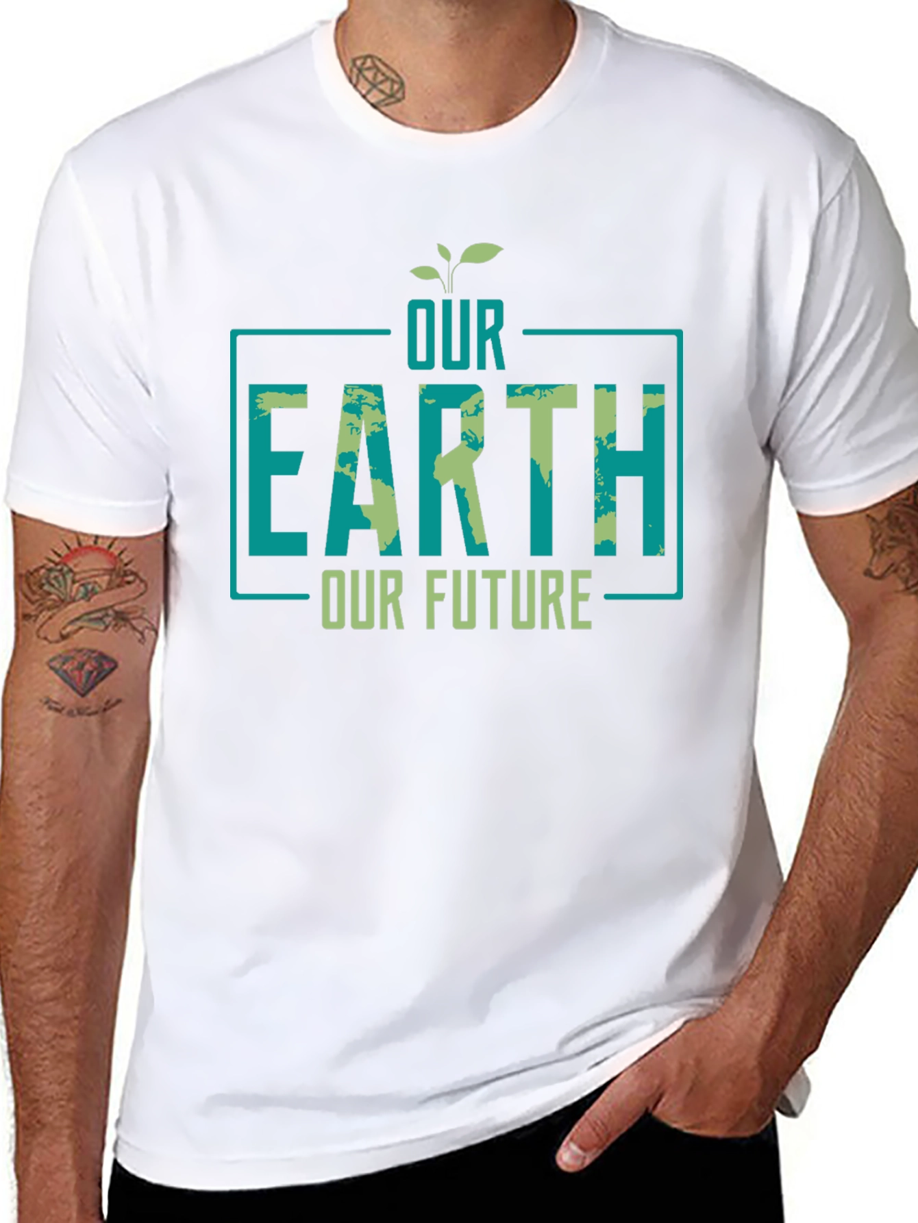 Our Earth Our Future Graphic T-Shirt - Eco-Friendly Design