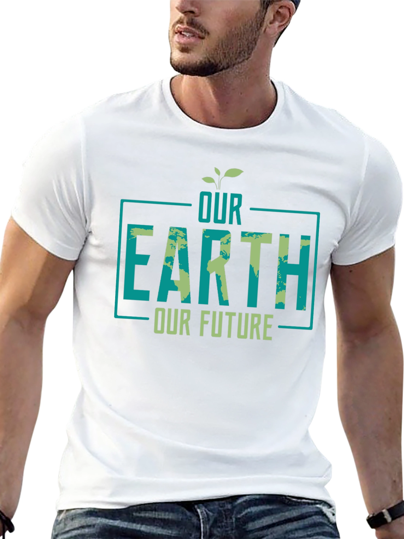 Our Earth Our Future Graphic T-Shirt - Eco-Friendly Design