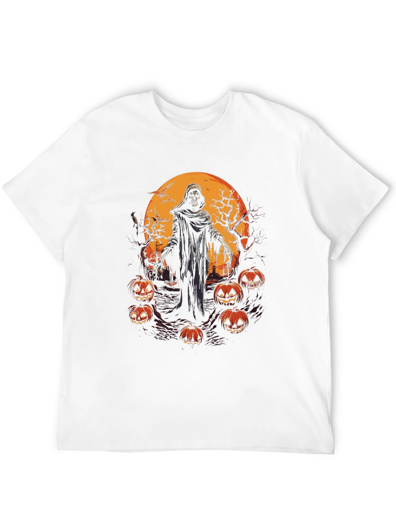 Halloween Grim Reaper Pumpkin T-Shirt